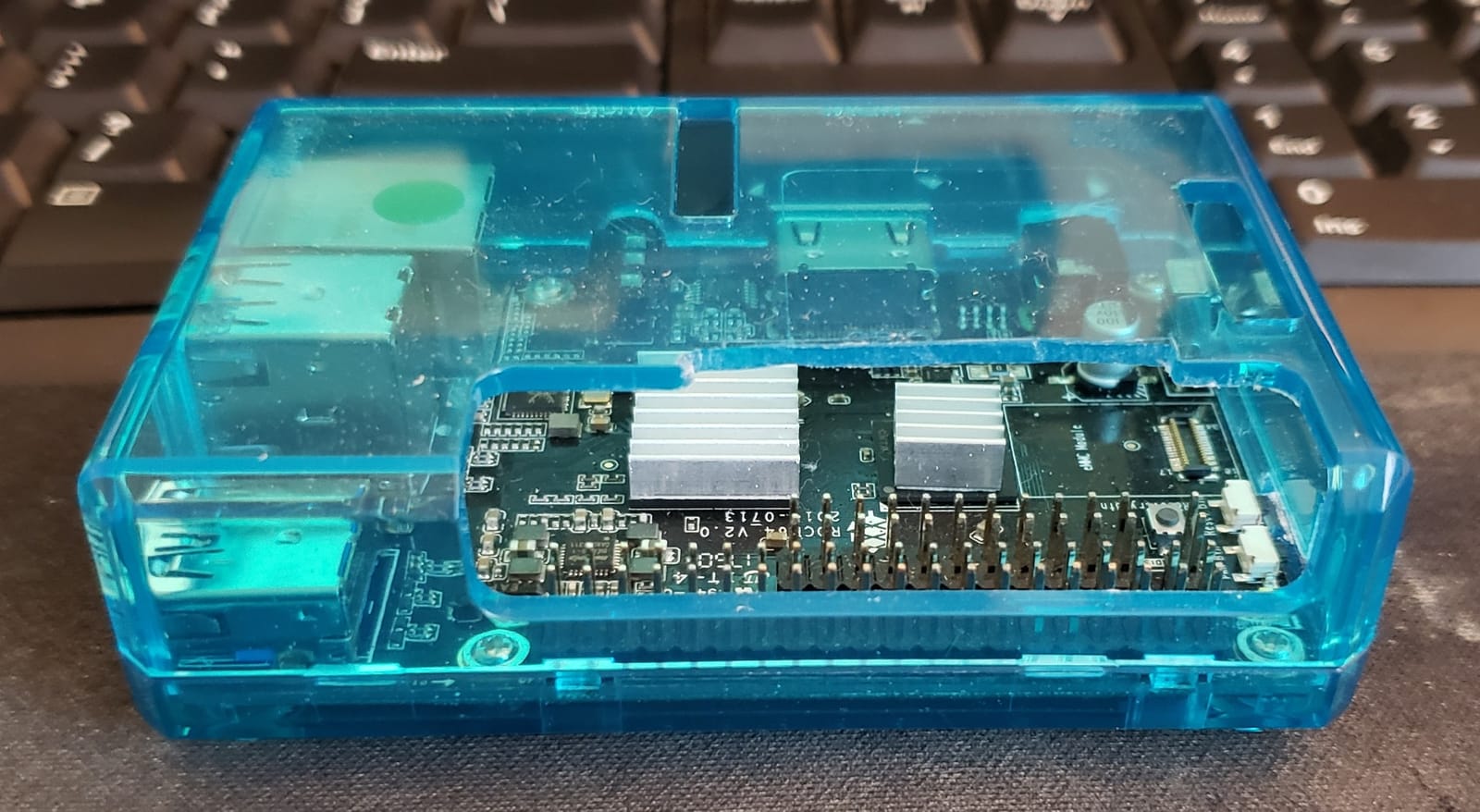 iUniker Raspberry Pi 3B+ Case - Transparent with Heatsink - Access to All Ports customer photo 2