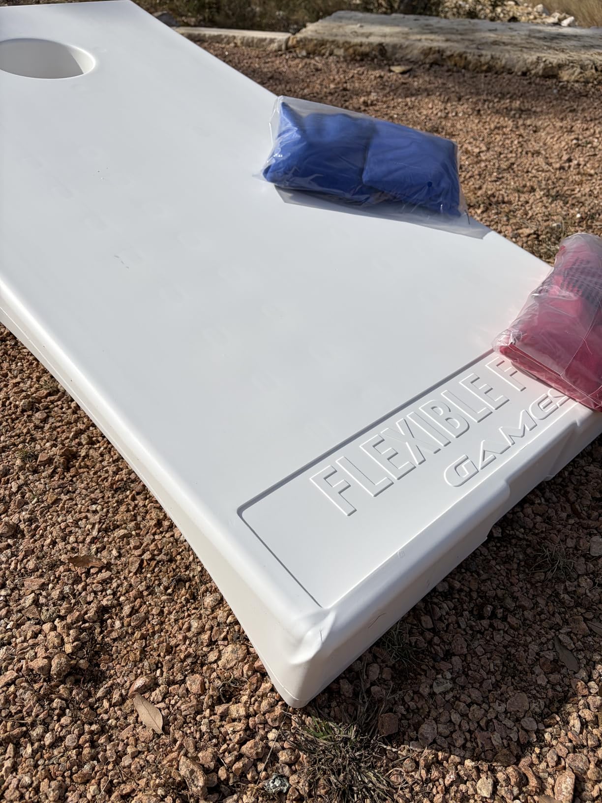 Driveway Games All Weather Corntoss Bean Bag Cornhole Yard Game Set for Indoor and Outdoor Use with 2 Target Boards and 8 Bean Bags customer photo 2