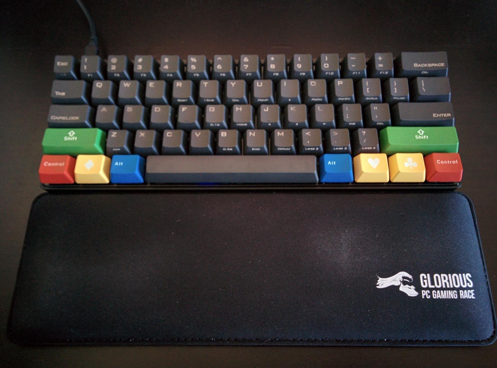 Glorious Wrist Pad/Rest - Compact - Black - Mechanical Keyboards, Stitched Edges, Ergonomic | 12x4 inches | 25mm/1in Thick (GWR-75) Compact (Black) customer photo 1