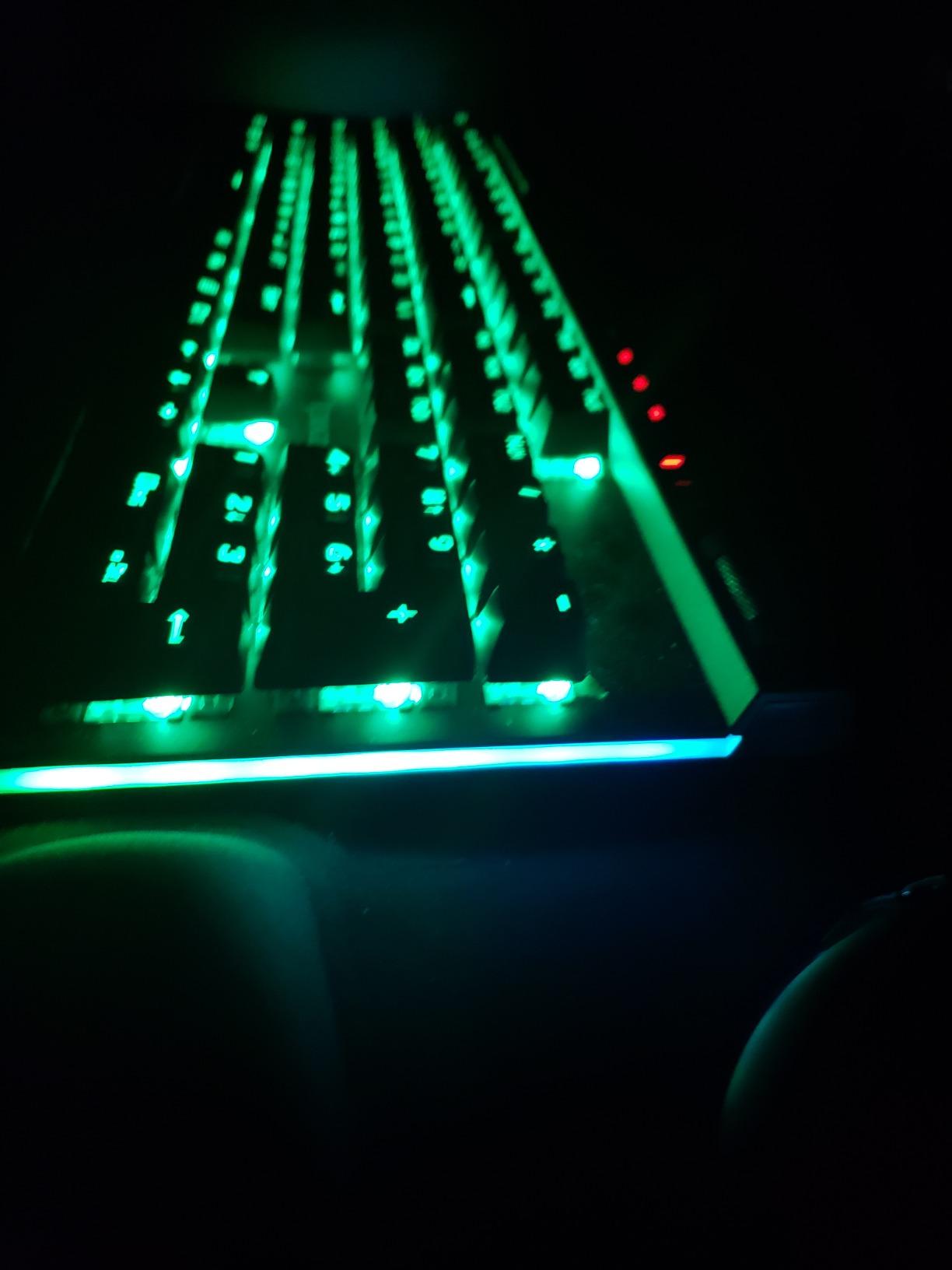 Redragon K580 Wired RGB Mechanical Gaming Keyboard, Macro Key & Media Wheel | 5 On-Board Keybinding Buttons for MMO MOBA Games, Dedicated Media Controls, Classic Tactile Blue Switch for Hype Typing Feel customer photo 1