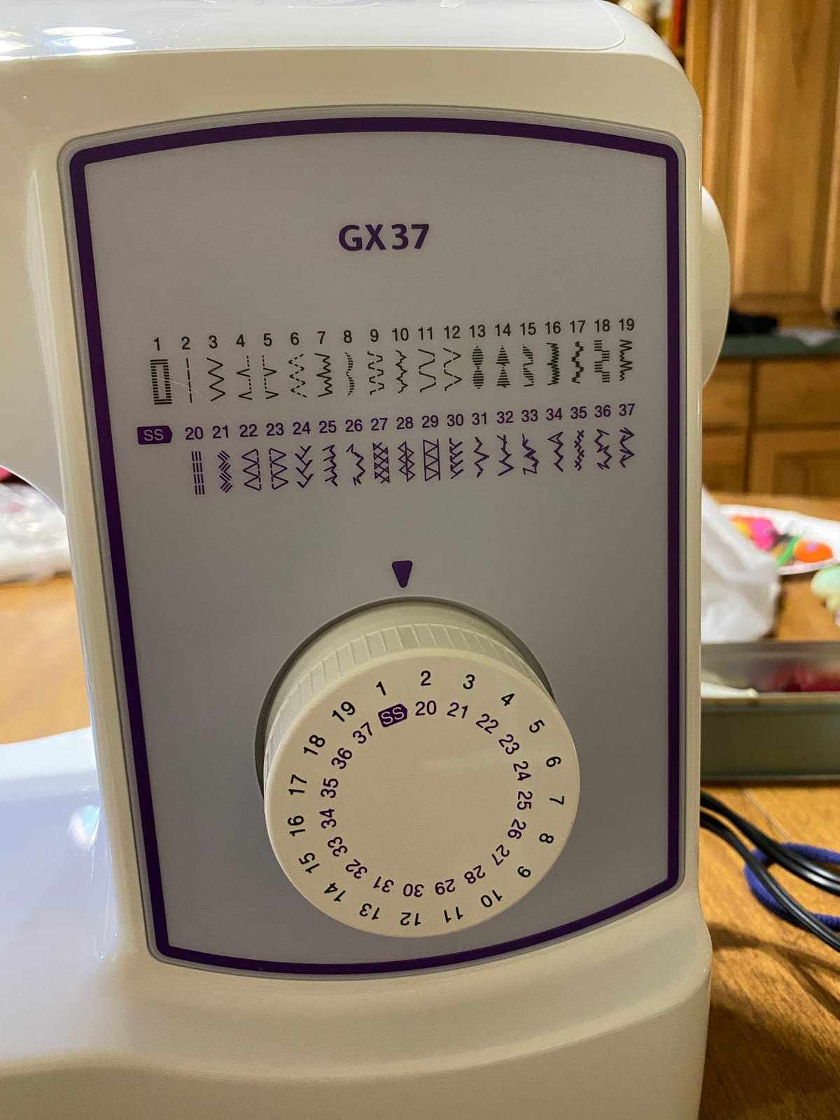 Brother GX37 Sewing Machine 37 Built-in Stitches | 37 Built-in Stitches, 6 Included Sewing Feet, Decorative stitches, The stitches are conveniently printed on the machine customer photo 2