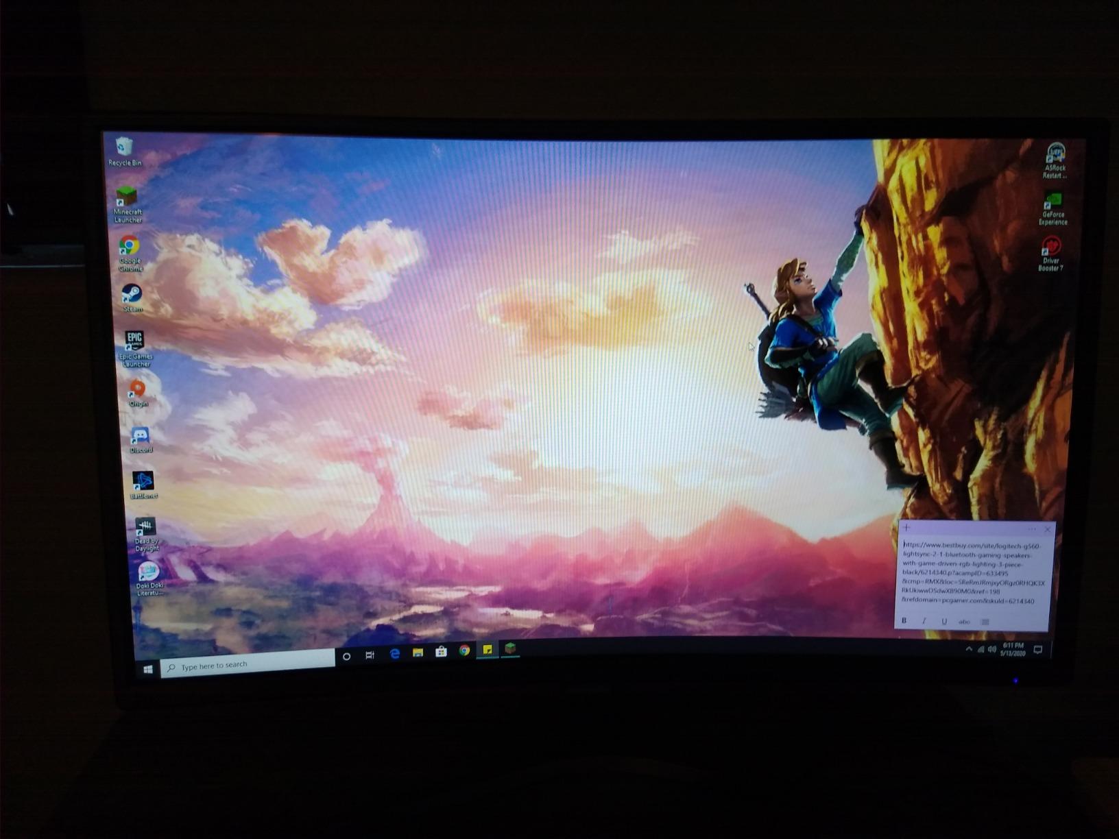 Sceptre 24-Inch, FHD 1080p Curved 144Hz Gaming Monitor AMD FreeSync 99% sRGB HDMI DisplayPort, Build-in Speakers, Machine Black customer photo 1