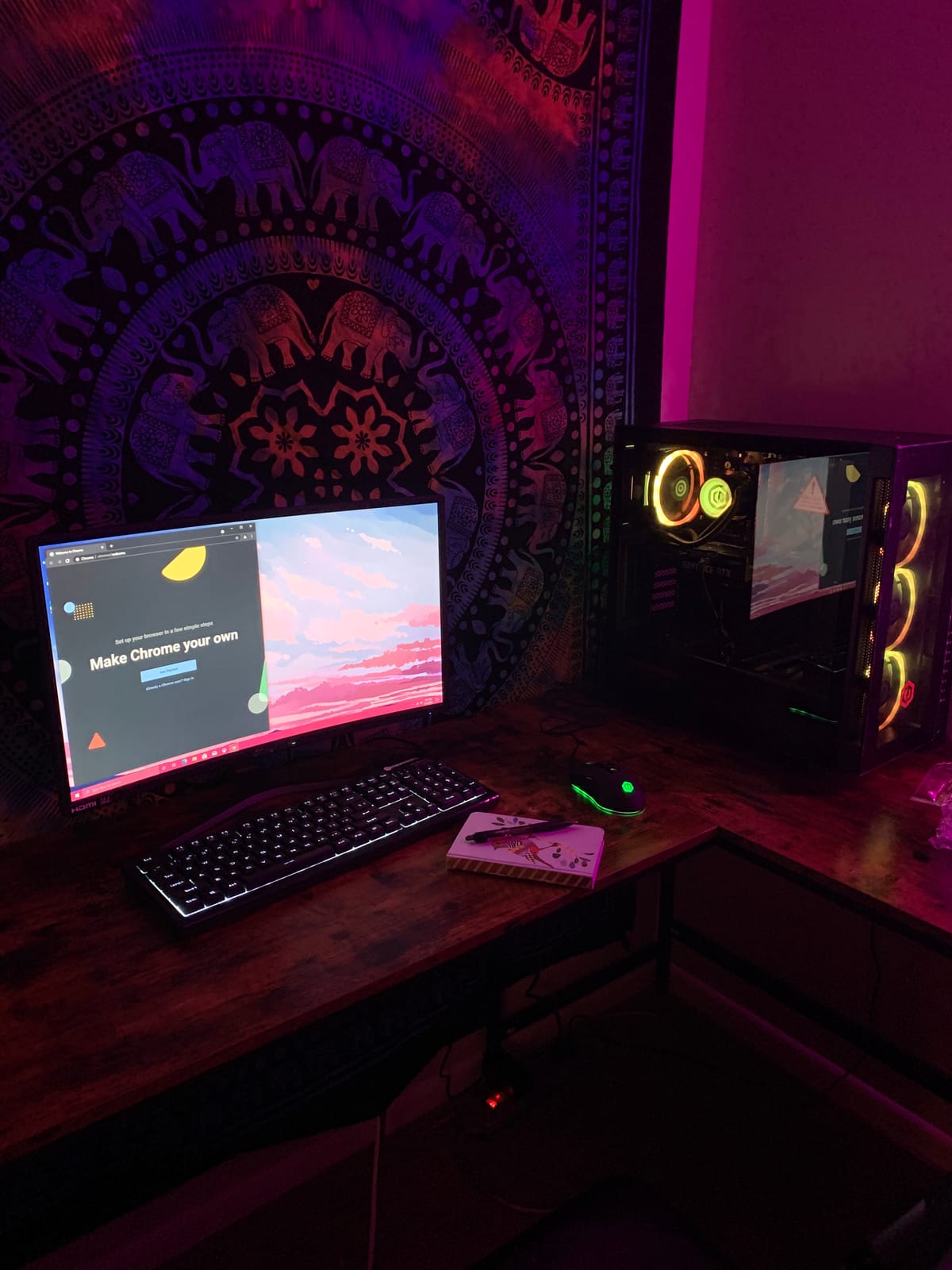Sceptre 24-Inch, FHD 1080p Curved 144Hz Gaming Monitor AMD FreeSync 99% sRGB HDMI DisplayPort, Build-in Speakers, Machine Black customer photo 2