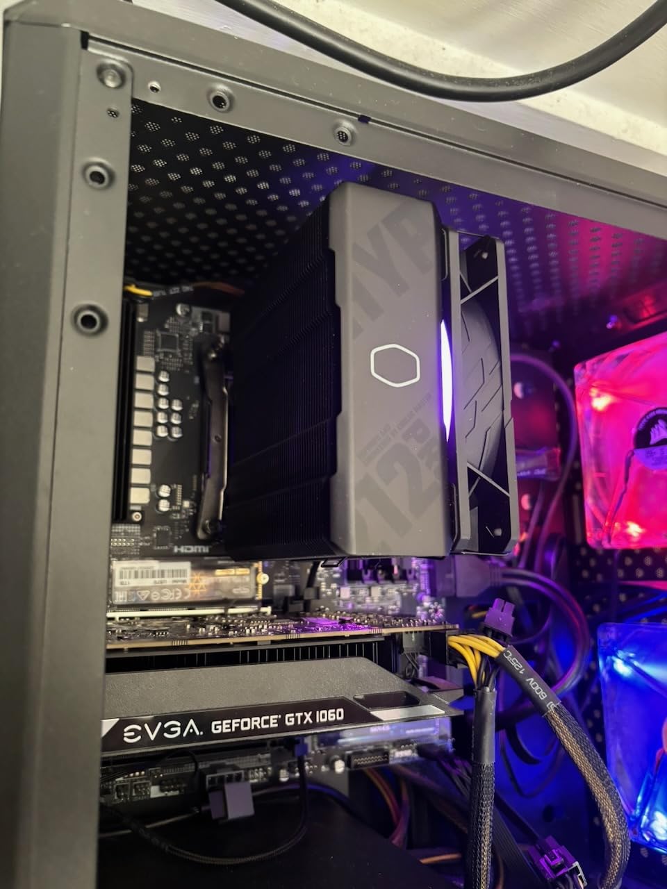 Cooler Master Hyper 212 PRO ARGB CPU Air Cooler, 4 Heat Pipes, PWM Fan | AMD AM5/AM4 & Intel LGA1851/1700 Support Cooler, Quiet Cooling, 120mm PWM Fan, ARGB, 152mm, Easy Installation customer photo 1