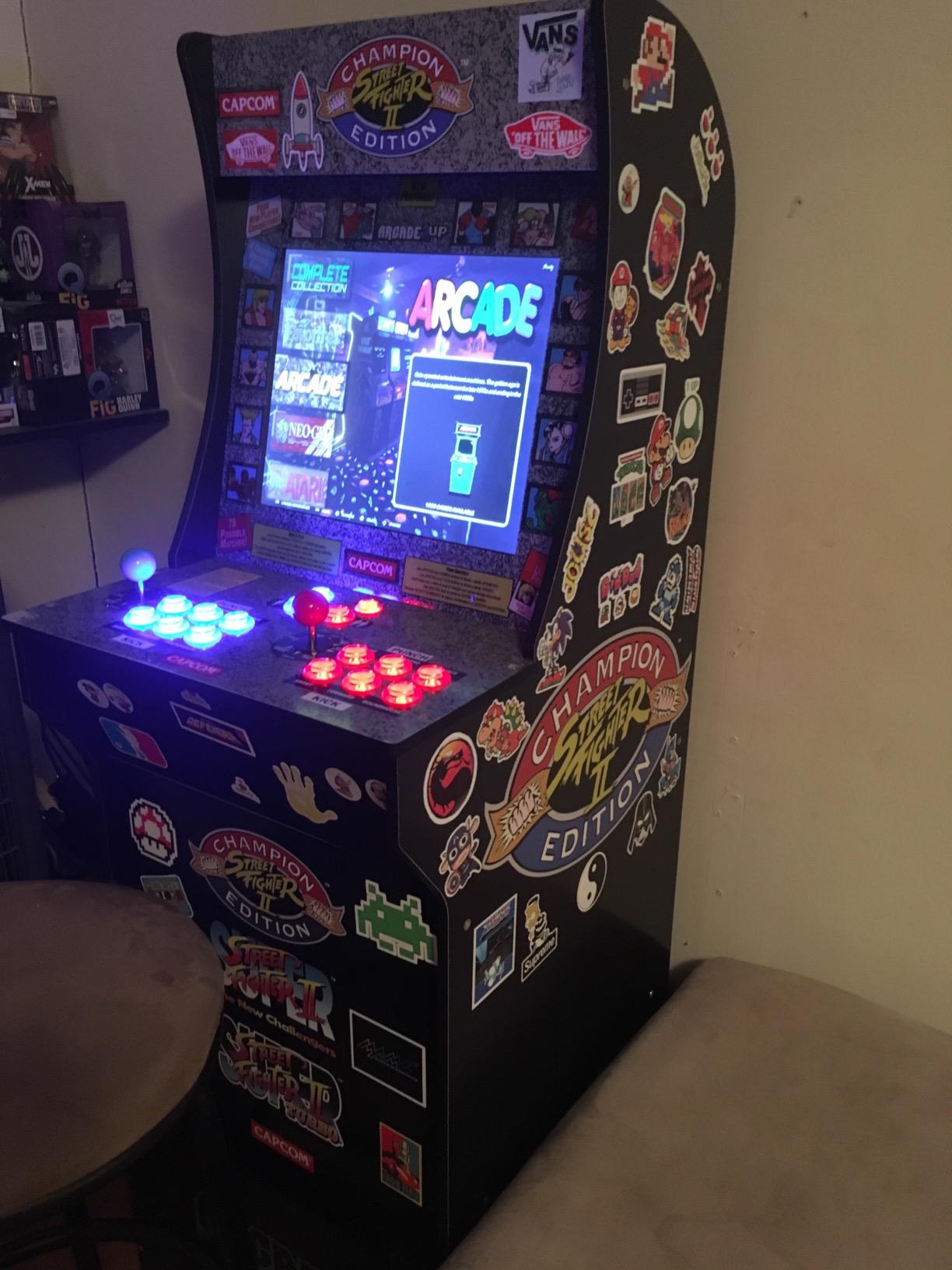 Qenker 2-Player LED Arcade DIY Kit for USB MAME PC Game DIY & Raspberry Pi Retro Controller DIY Including 2X Arcade Joystick, 20x LED Arcade Buttons, 2X Zero Delay USB Encoder (Blue & Red) customer photo 2