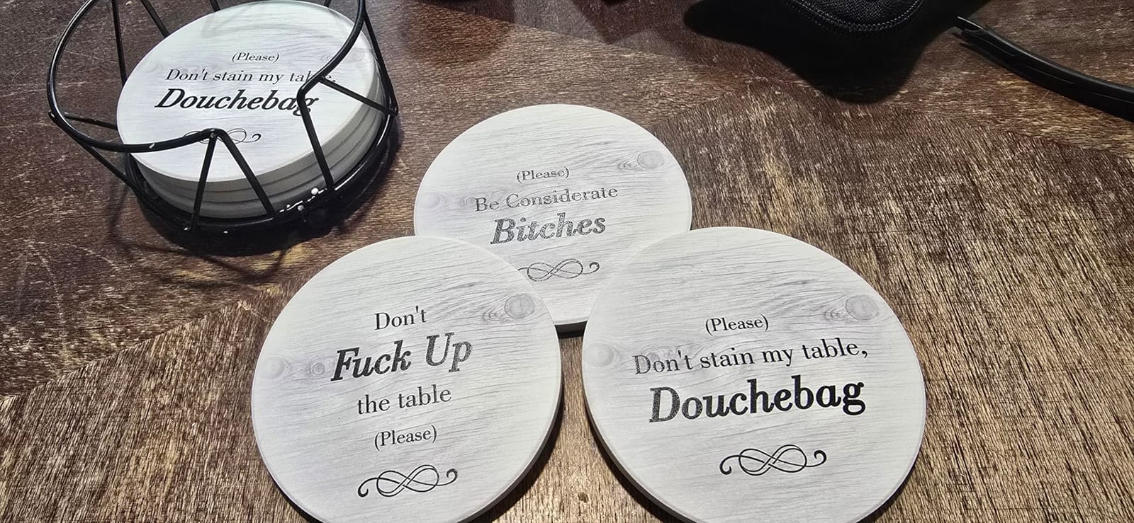 Funny Coasters - Perfect White Elephant Gifts - Unique Gifts for Women Men customer photo 1
