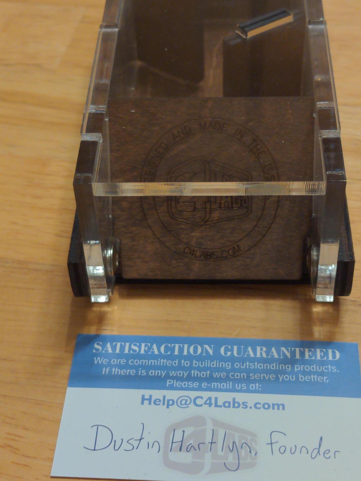 C4Labs Travel Portable Draw Bridge Dice Tower – Walnut customer photo 1