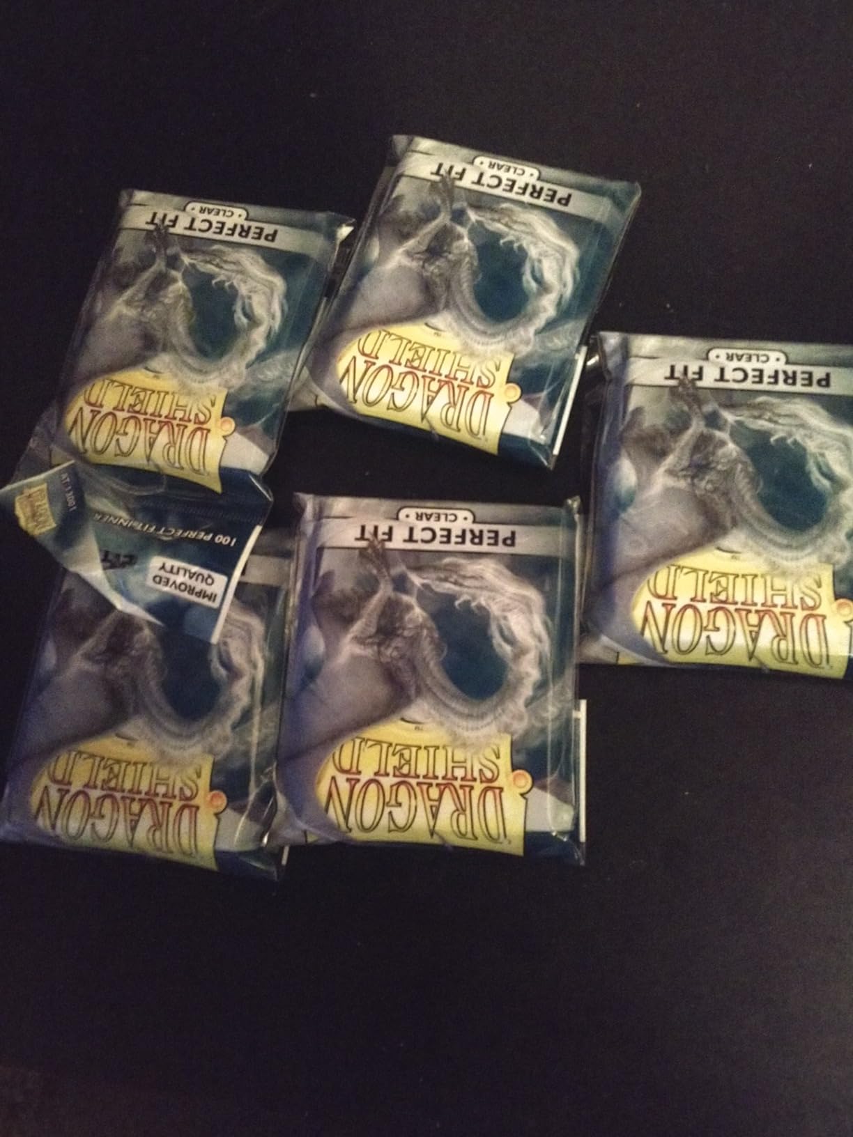 10 Packs Dragon Shield Perfect Fit Clear Inner Sleeves Standard Size 100 ct customer photo 2