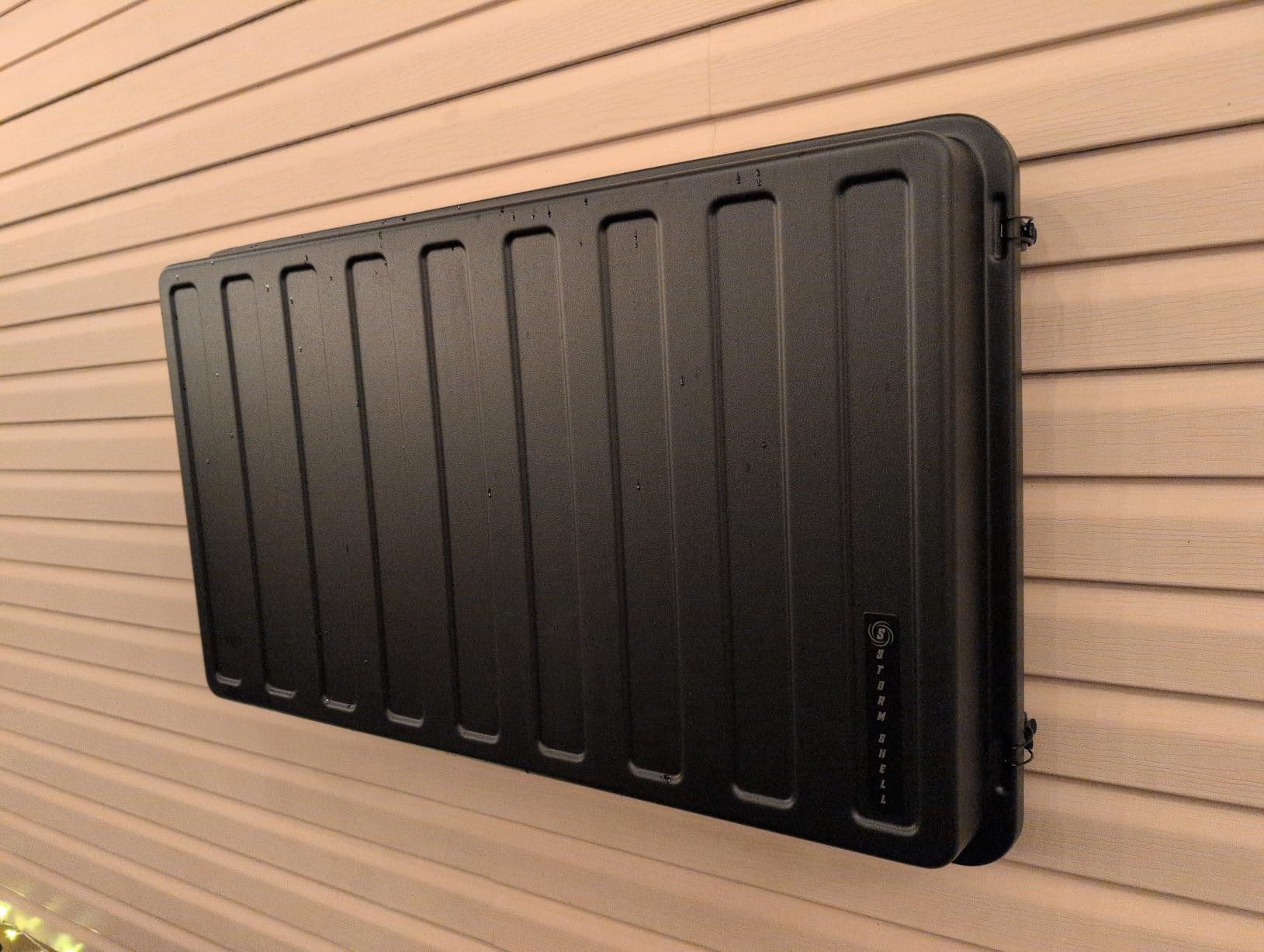 Storm Shell Outdoor TV Hard Cover Weatherproof Protection for Television - Mounts Right on The Wall - TV Wall Mounting Bracket Included (45-55 inch), Black customer photo 1