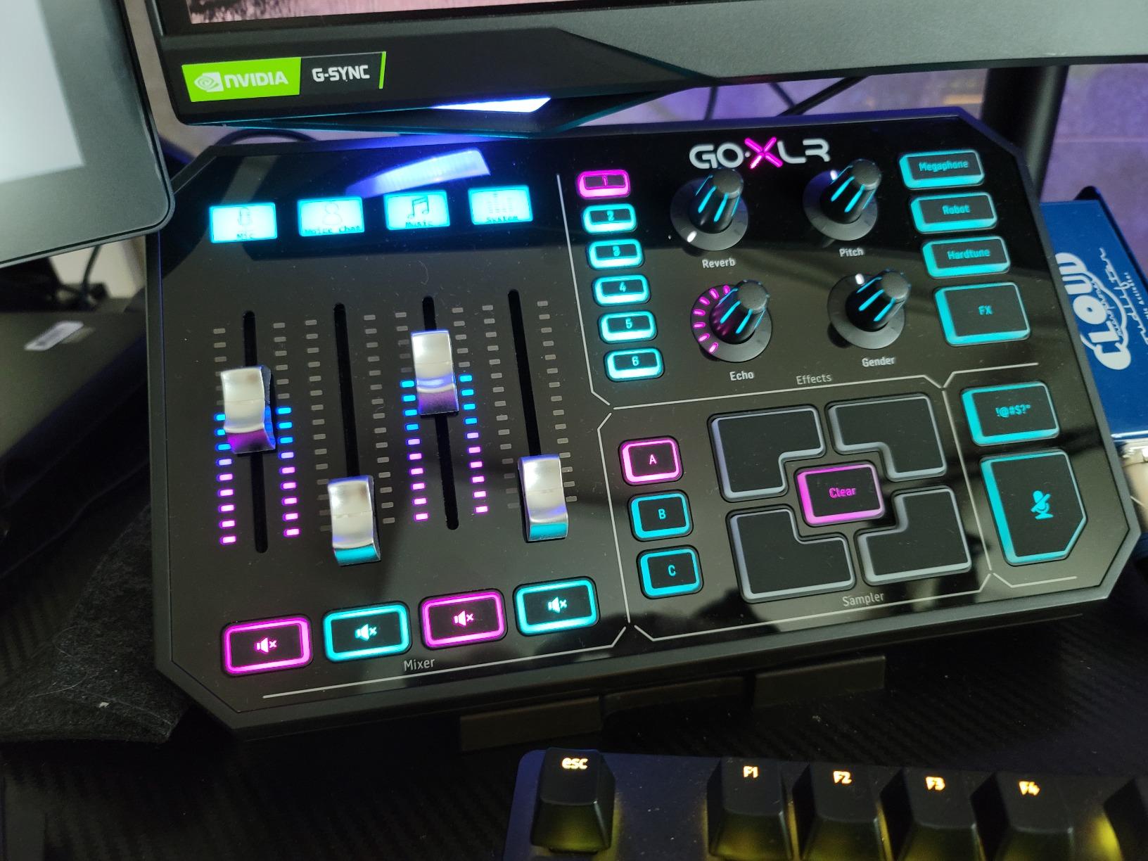TC-Helicon GoXLR Revolutionary Online Broadcaster Platform with 4-Channel Mixer, Motorized Faders, Sound Board and Vocal Effects, Officially Supported on Windows customer photo 1