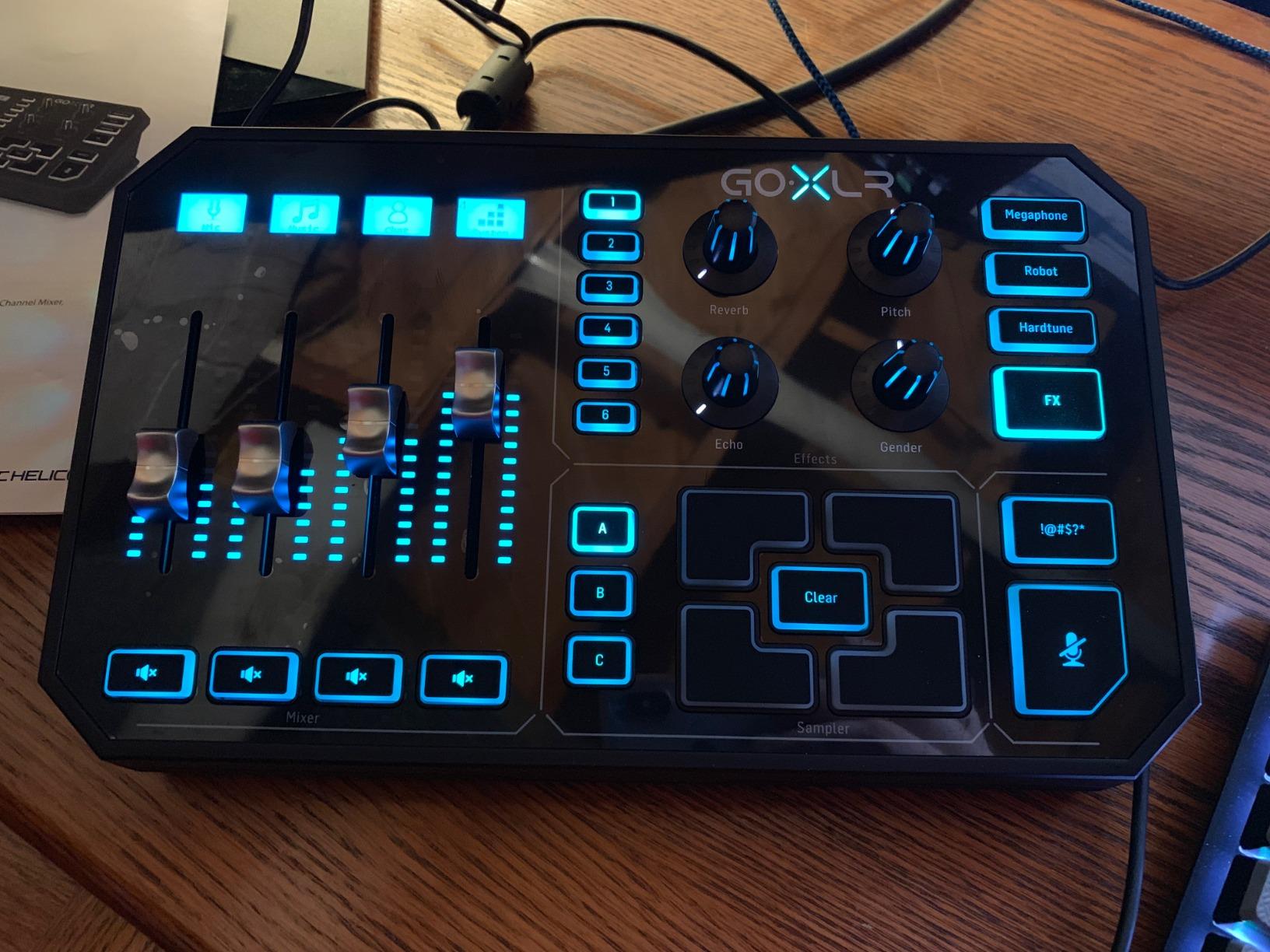 TC-Helicon GoXLR Revolutionary Online Broadcaster Platform with 4-Channel Mixer, Motorized Faders, Sound Board and Vocal Effects, Officially Supported on Windows customer photo 2