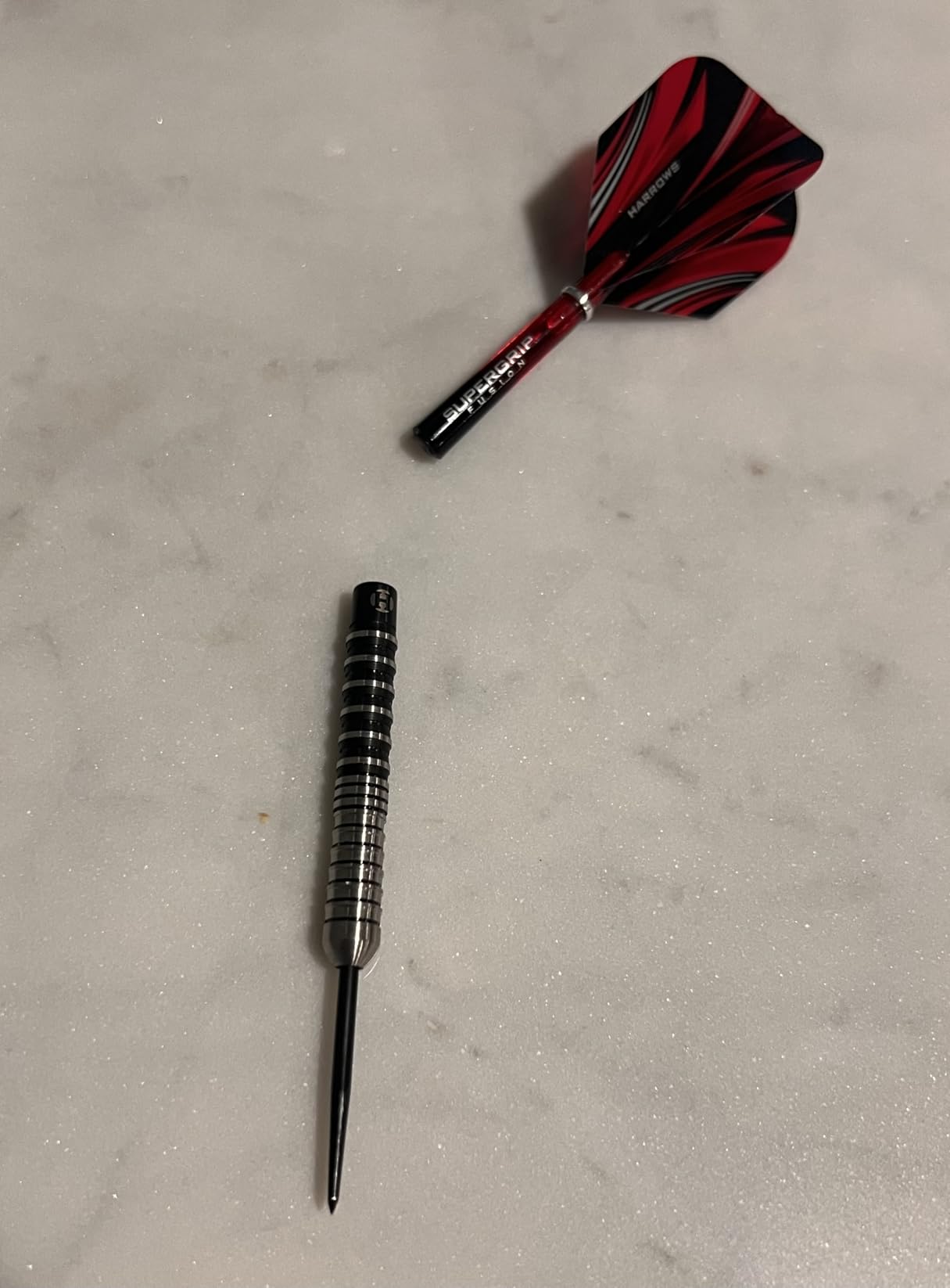 Harrows Predator 90% Tungsten Steel Tip Darts Set 22g, 23g, 24g & 25g - Includes Ultra Traction Grip, Supergrip Fusion Shafts, Prime Flights & Travel Case customer photo 1