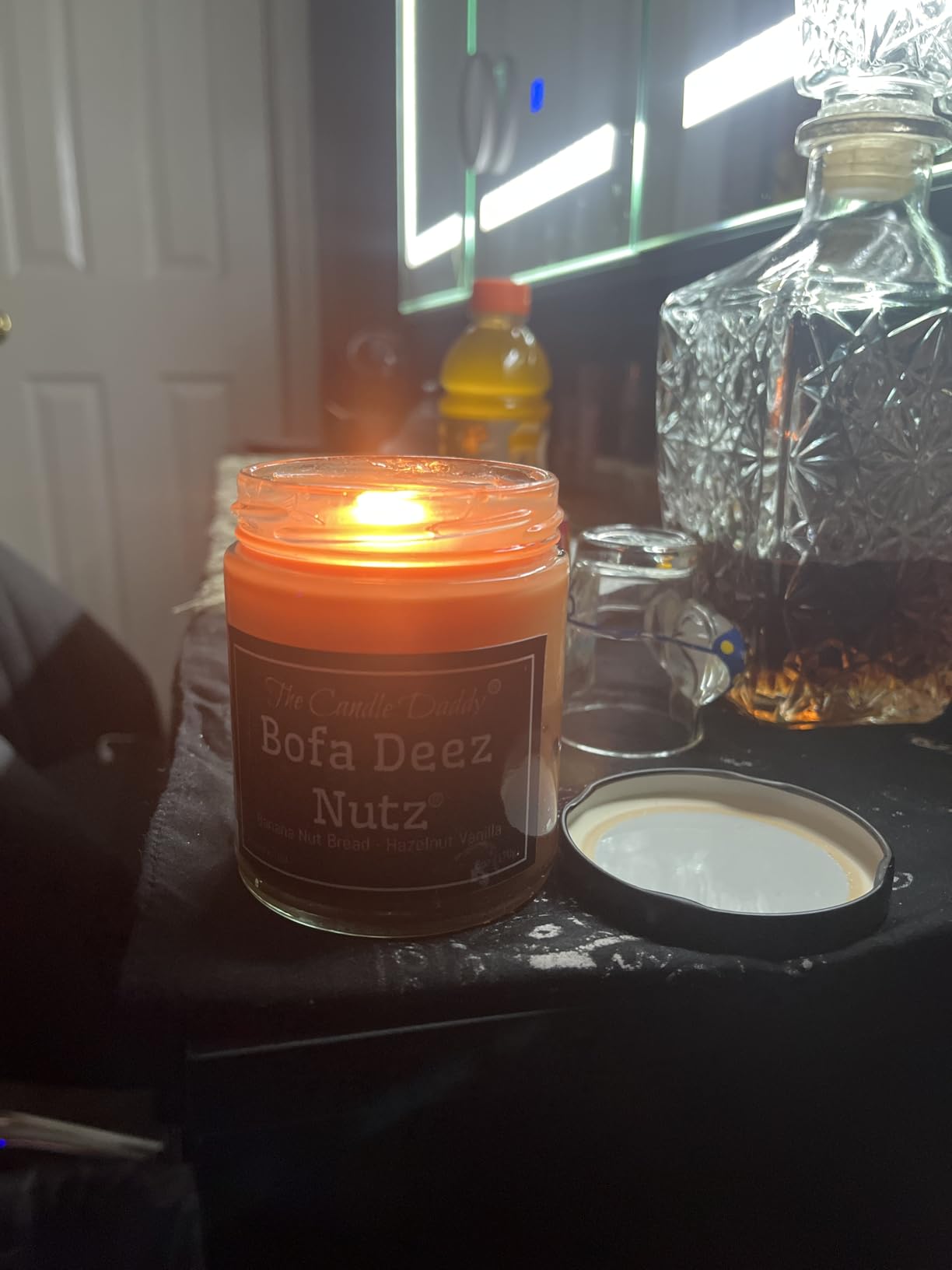 Bofa Deez Nutz- Funny- Banana Nut Bread n Hazelnut Vanilla- Scented Candle- Double Pour- 6 Ounce- 40 Hour Burn Time customer photo 1