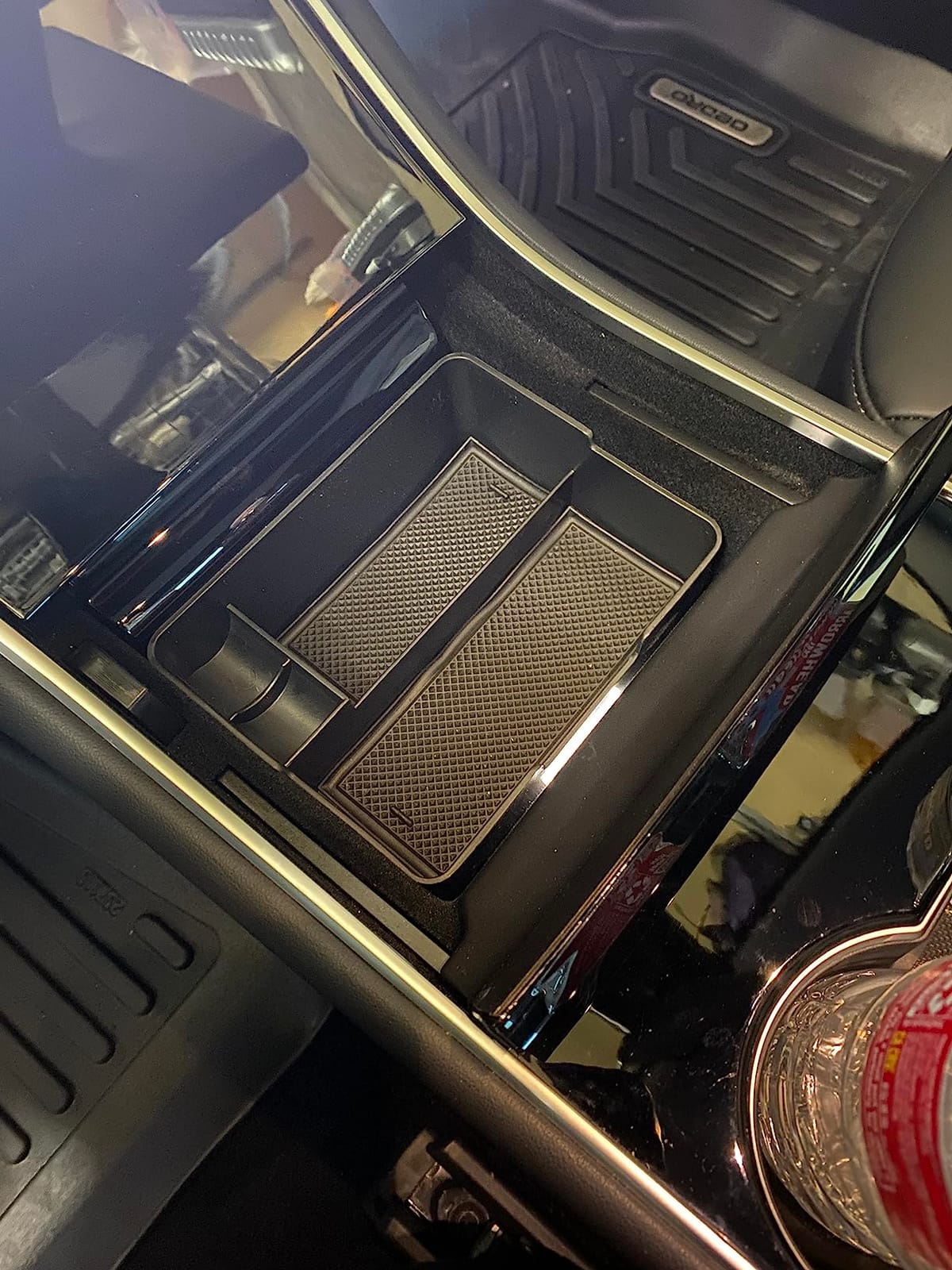 Compatible with Tesla Model 3/Y Accessories Center Console Organizer Tray Fits for Tesla Model 3 2017 2018 2019 2020 /Model Y 2020 (The cover closed Rotary version) customer photo 2