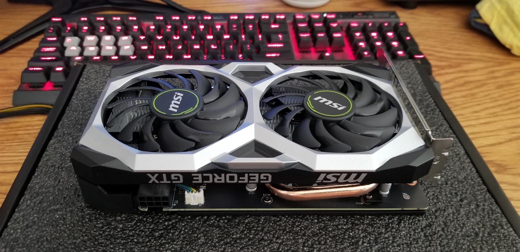msi Gaming GeForce GTX 1660 Ti 192-bit HDMI/DP 6GB GDRR6 HDCP Support DirectX 12 Dual Fan VR Ready OC Graphics Card (GTX 1660 TI Ventus XS 6G OC) customer photo 1