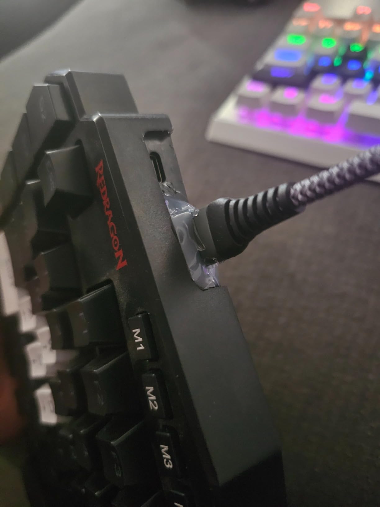 Redragon K585 Wired One-Handed RGB Gaming Keypad, Tactical 42-Key Layout | On Board 28 Combo Slots 4 Profiles Keyboard, USB Pass-Through Port, 16.8M Colors, Swap-Ready Socket, Detachable Wrist Rest customer photo 1