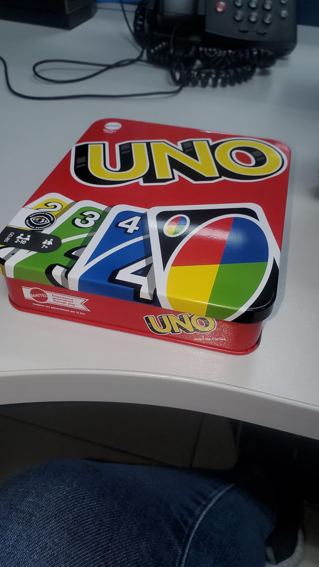 Mattel Games UNO Card Game for Kid, Adult & Family Nights & Parties, Travel & Vacations, Color Blind Accessible & Customizable Deck (Amazon Exclusive) customer photo 2