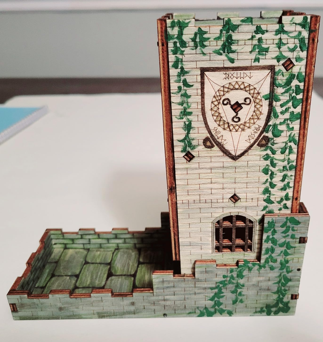 CZYY Castle Dice Tower, Foldable Wooden Dice Roller with Tray customer photo 1