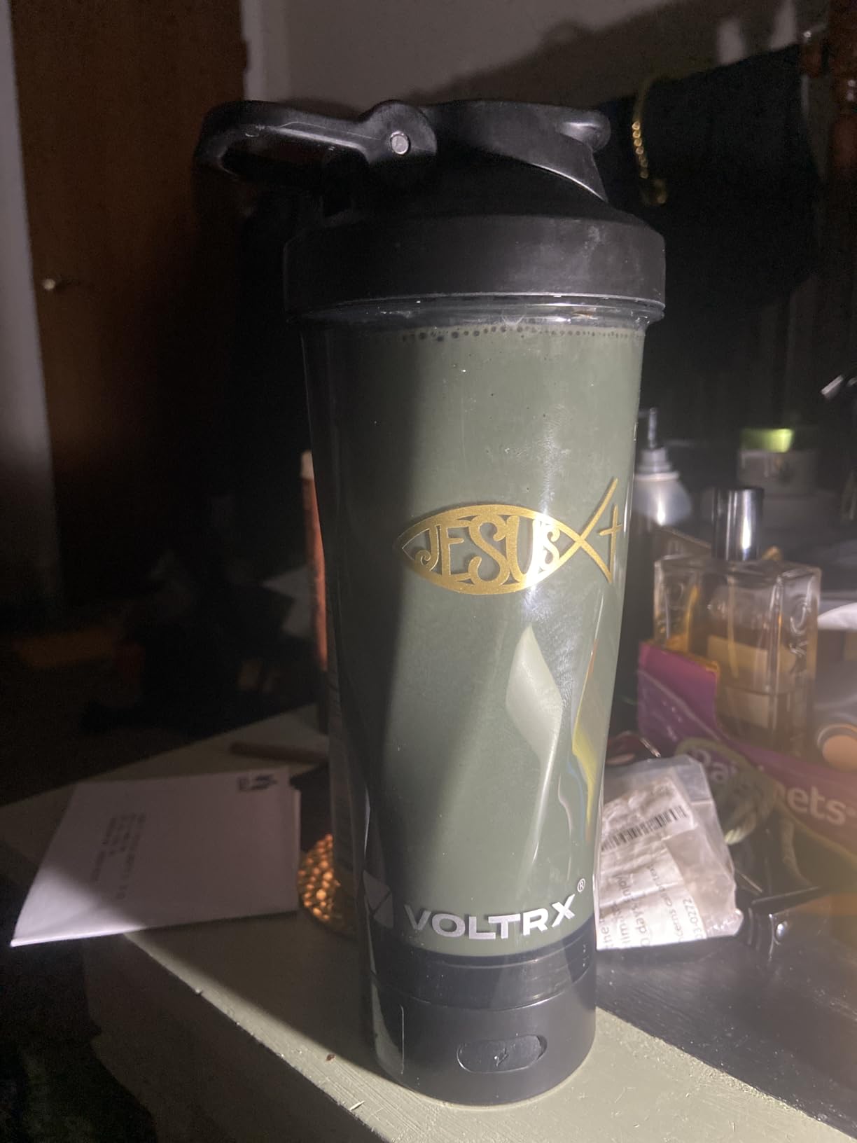 VOLTRX Premium Electric Protein Shaker Bottle, Made with Tritan - BPA Free - 24 oz Vortex Portable Mixer Cup/USB Rechargeable Shaker Cups for Protein Shakes customer photo 2