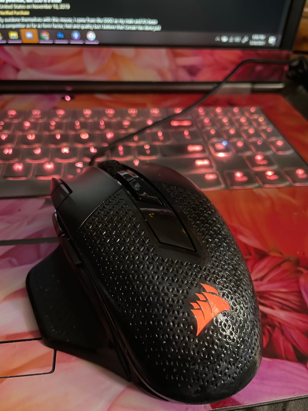 Corsair NIGHTSWORD RGB Adjustable Weight FPS MOBA PC Gaming Mouse – Black customer photo 1