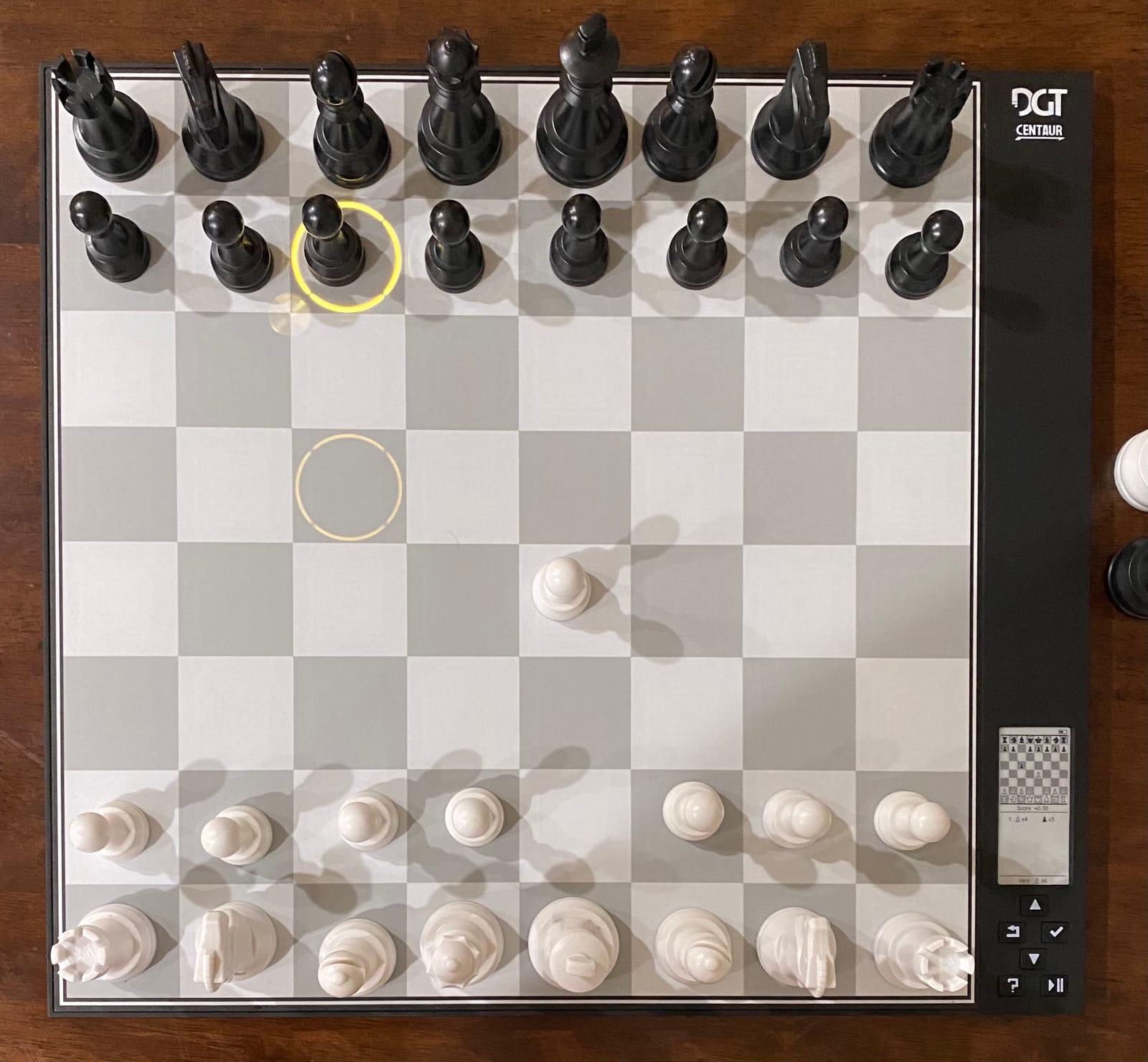 DGT Centaur 40 x 40cm Chess Computer - LED move indicators, weighted pieces, e-paper display, rechargeable power customer photo 1
