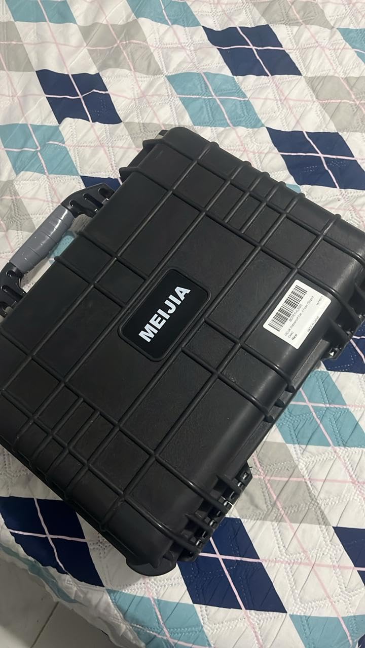 MEIJIA All Weather IP67 Waterproof Hard Camera Case, Hard Protective Case with Customizable Foam for Drones, Camera, Equipment, Pistols (Black, 15.98x12.99x6.85 inches) customer photo 1