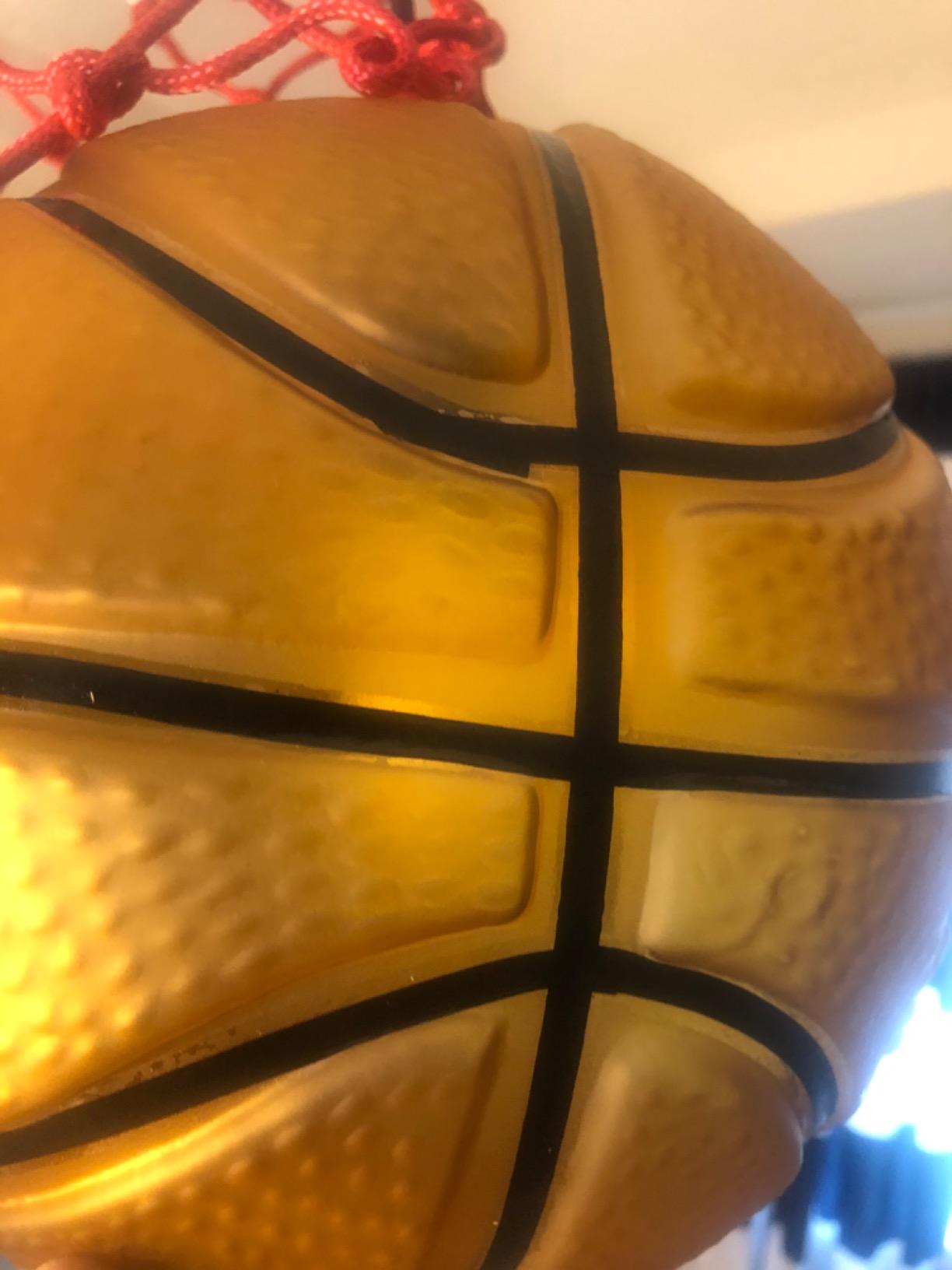 Creative Basketball Hanging Light Fixtures Pendant Lighting Chandelier Lamps, Ceiling Lights with Glass Lampshade for Children Bedroom Reataurant Bar Shops customer photo 1