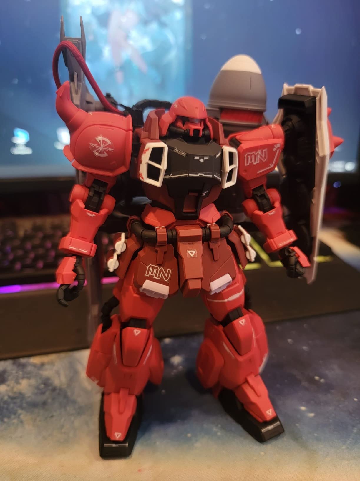Bandai Hobby MG 1/100 Gunner Zaku Warrior (Lunamaria Hawke Custom) Gundam Seed Destiny customer photo 1