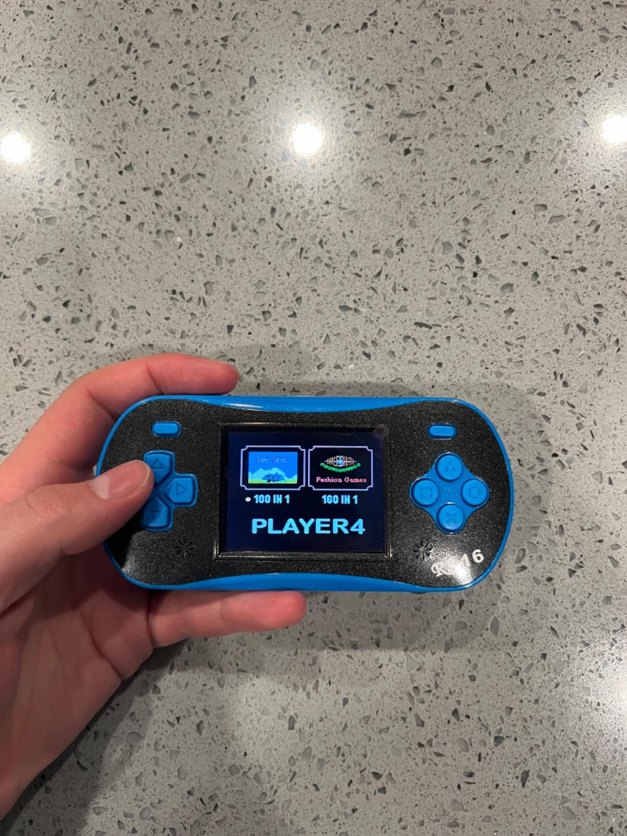 Handheld Game for Kids - FAMILY POCKET RS16 Portable Classic Controller 260 Game 2.5 inch LCD Retro Arcade Video Game System Children's Birthday Gift (Blue) customer photo 1