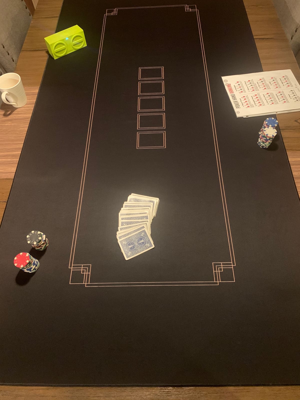 SLOWPLAY Godel Poker Mat, Water Repellent, Durable & Easy to Clean | Smooth premium surface; effortless card sliding; non-slip rubber base; noise reduction; portable carry bag; minimalist design customer photo 2