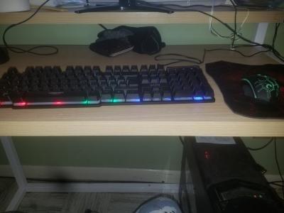 Gaming Keyboard and Mouse and Mouse pad and Gaming Headset, Wired LED RGB Backlight Bundle for PC Gamers and Xbox and PS4 Users - 4 in 1 Edition Hornet RX-250 customer photo 2