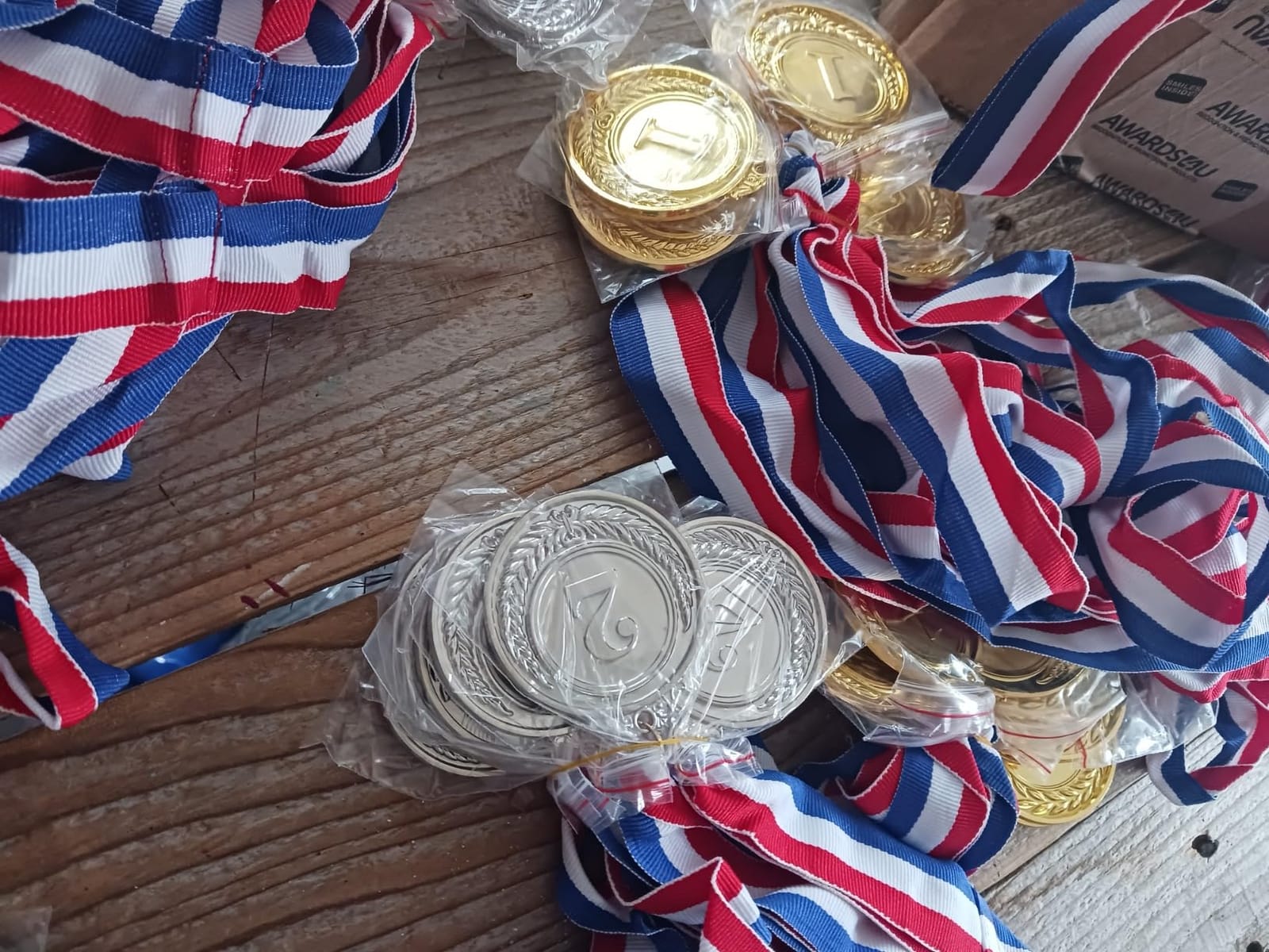 Favide 24 Piece Gold Silver Bronze Award Medals-Winner Medals Olympic Style customer photo 2
