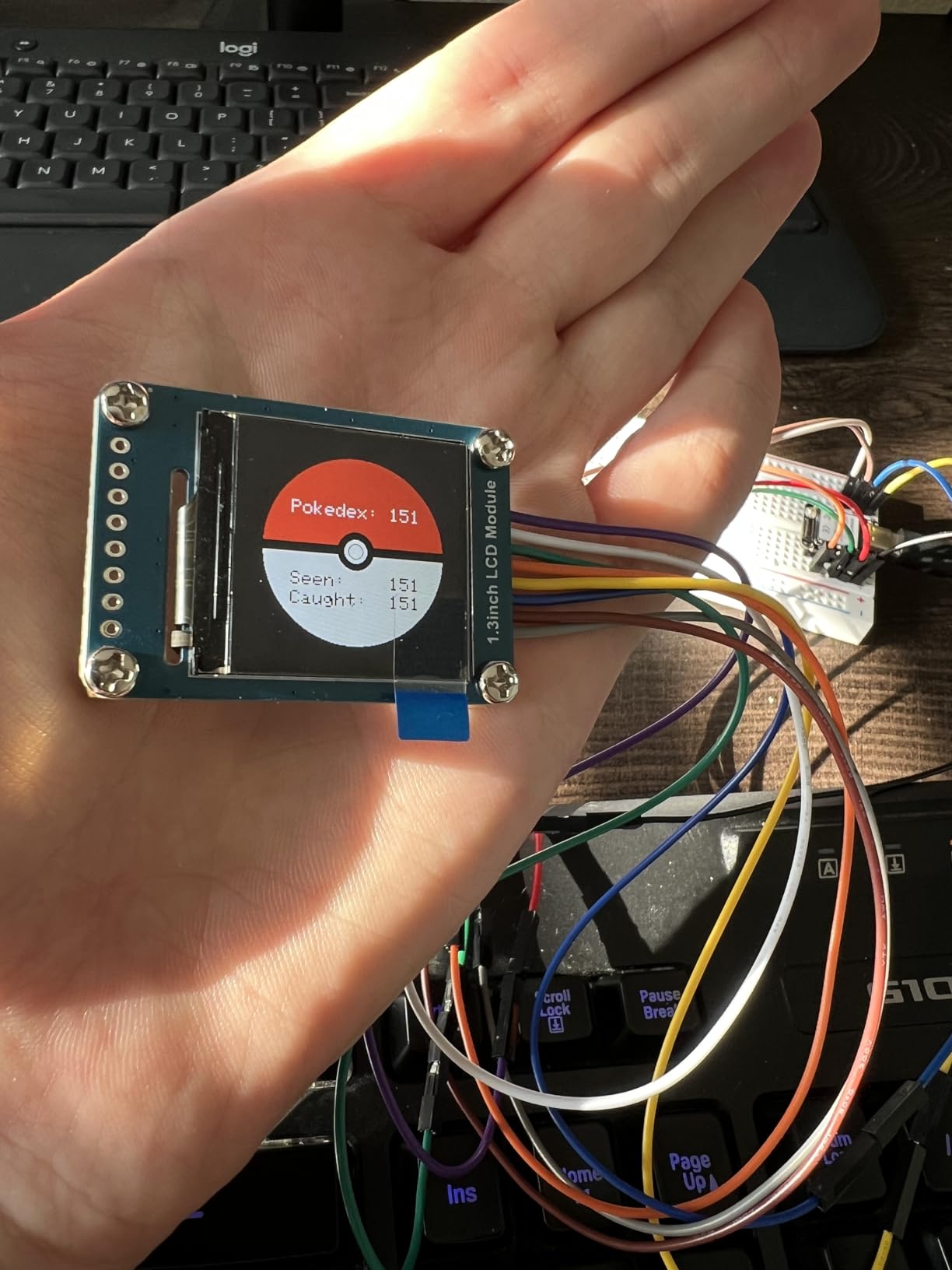 1.3inch LCD Display Module IPS Screen 240x240 HD Resolution with Embedded Controller Communicating via SPI Interface RGB, 65K Display Color customer photo 1
