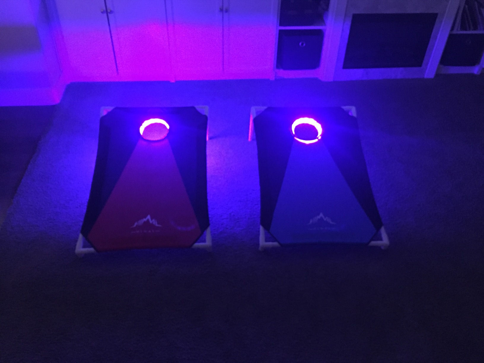 Himal Outdoors Portable Cornhole Board Set 3 x 2-feet | PVC Framed, 2 Cornhole Boards, Blue-Red, 8 Toss Bags, Carrying Bag, Outdoor Recreation, Camping Beach Accessory customer photo 1