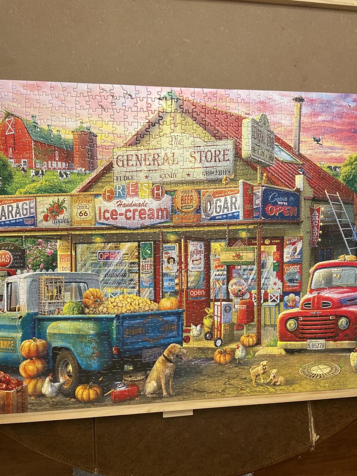 Buffalo Games - Country Store - 1000 Piece Jigsaw Puzzle for Adults | Made in USA, Recycled Board, Finished Size 26.75 x 19.75 in, Includes Poster, Giftable, Frameable Art customer photo 1