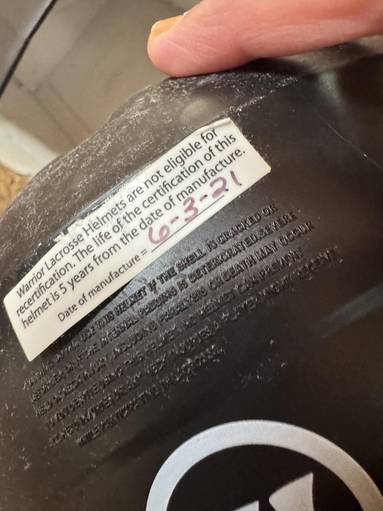 BURN JR HELMET 19 (Warrior Youth Lacrosse Helmet) customer photo 1