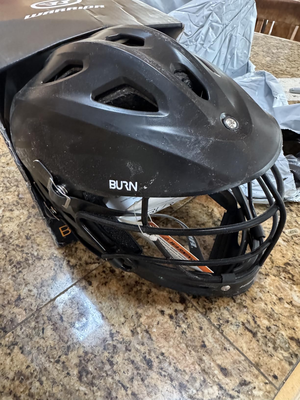 BURN JR HELMET 19 (Warrior Youth Lacrosse Helmet) customer photo 2