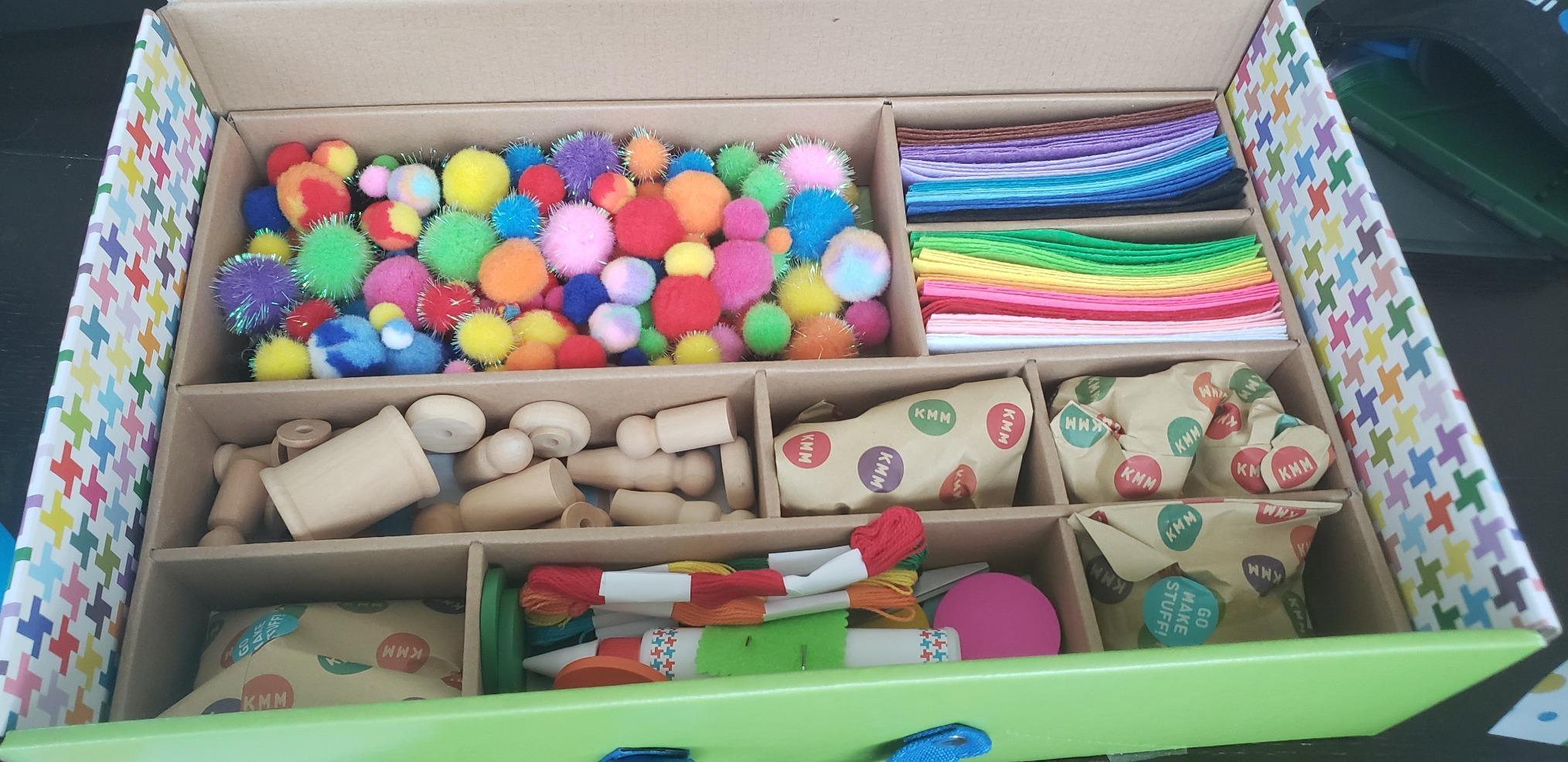 Kid Made Modern Arts and Craft Kit - A DIY 3.8 Pounds of Hobby Craft Supplies & Materials Box for Creative Art Projects customer photo 2