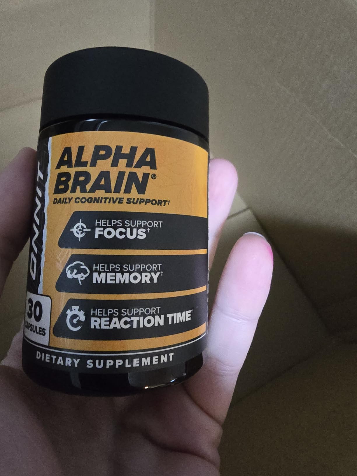 ONNIT Alpha Brain Nootropic Brain Supplement for Focus & Memory, 30 Count | IGEN Non-GMO Tested; L-Theanine, Alpha GPC & Vitamin B6; brain supplement for memory, focus & mental clarity, men & women customer photo 1