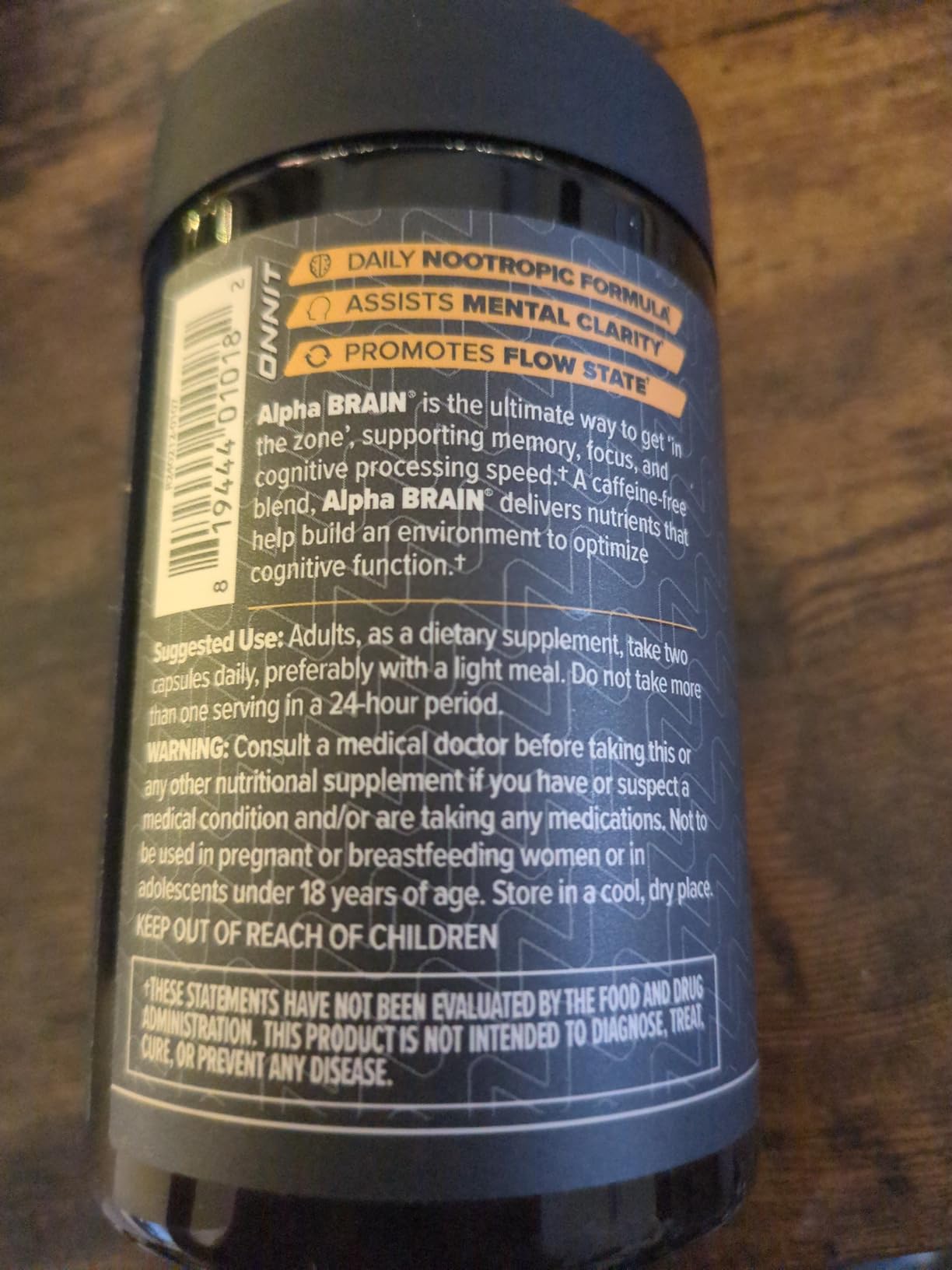 ONNIT Alpha Brain Nootropic Brain Supplement for Focus & Memory, 30 Count | IGEN Non-GMO Tested; L-Theanine, Alpha GPC & Vitamin B6; brain supplement for memory, focus & mental clarity, men & women customer photo 2