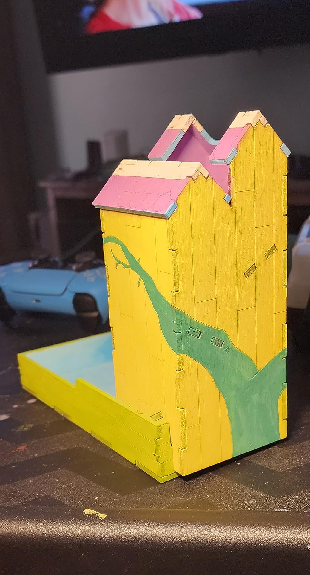 The Broken Token Mini Birdhouse Dice Tower - Wooden Dice Tower customer photo 2