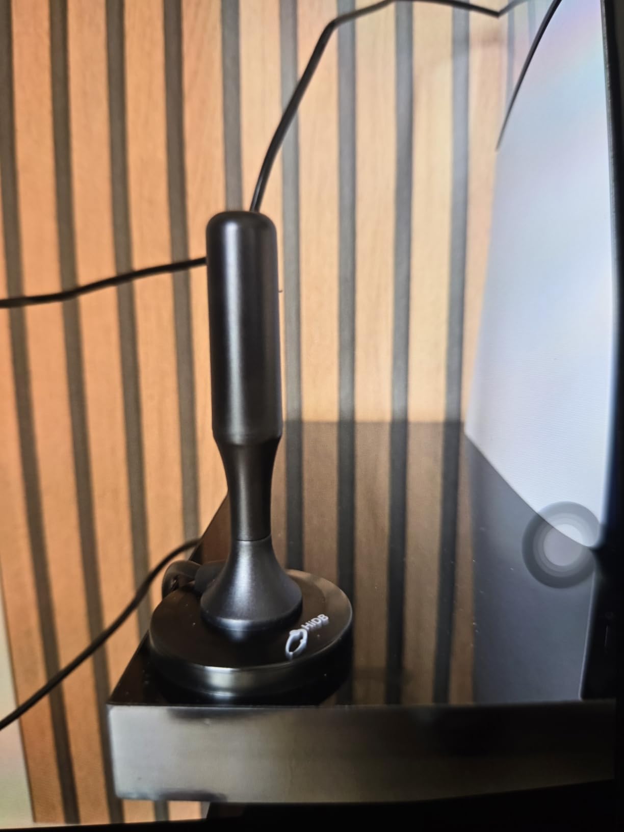 HIDB TV Antenna for Smart TV Indoor, Digital TV Antenna for Local Channels | OTA Digital HD Signal Antenna with Magnetic Base and 10ft Cable for Easy Setup customer photo 2