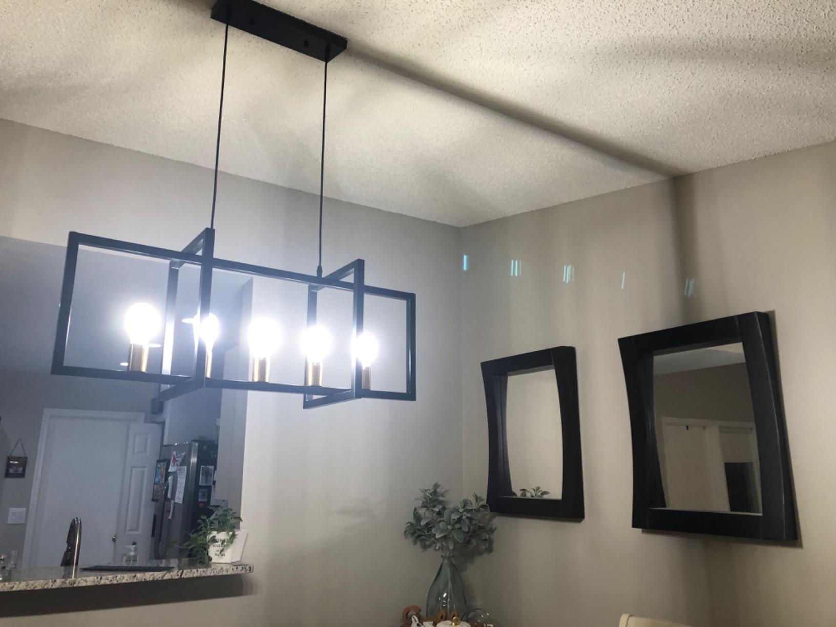 3 Light Pulley Pendant Light, Indoor Island Light Adjustable Industrial Vintage Rustic Chandelier for Game Room 7ft/8ft/9ft Tables, Vintage Kitchen Light for Man Cave, Kitchen, Dinning Room, Bar customer photo 2