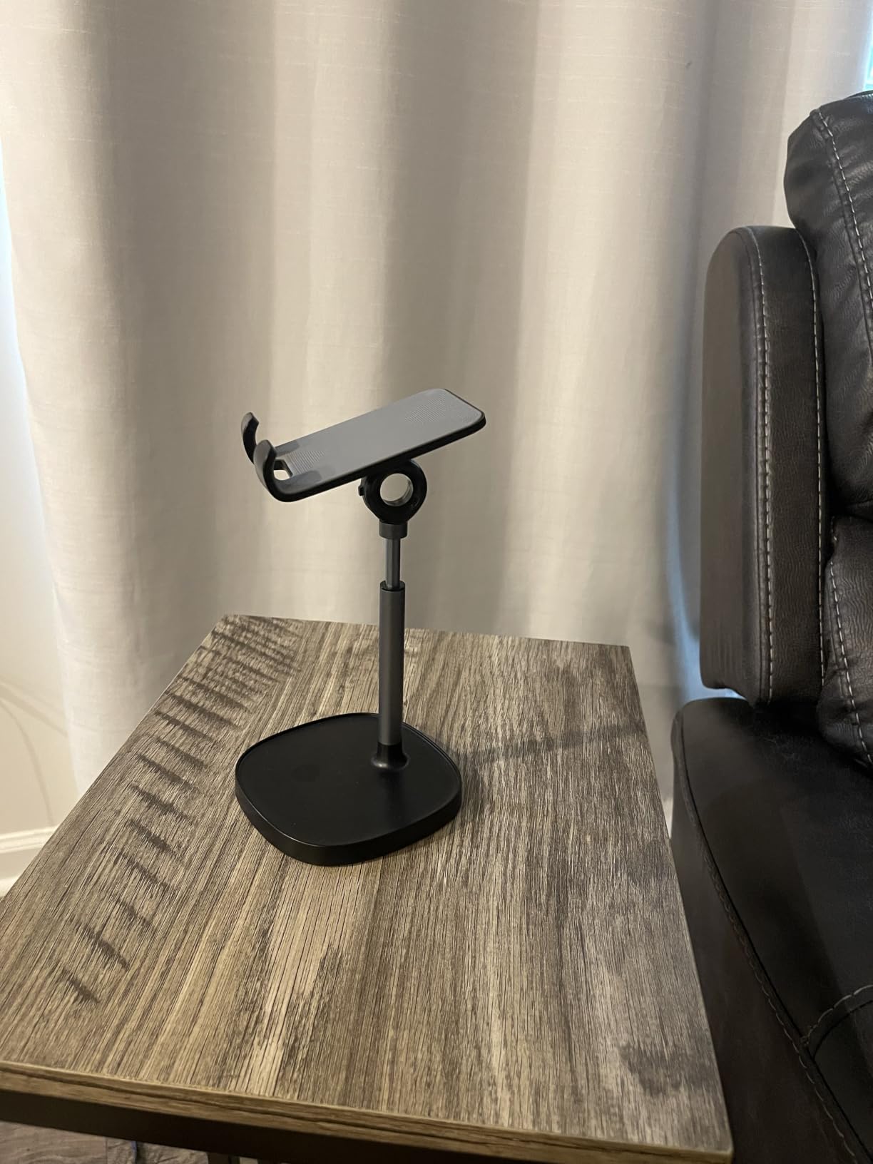 LISEN Cell Phone Stand Phone Holder for Desk Office Decor, Office Desk Accessories Women PC Gaming Essentials iPhone Stand Gadgets Men Gift for Father Fit OtterBox Case Switch iPad Air Tablet 4-10 in customer photo 1