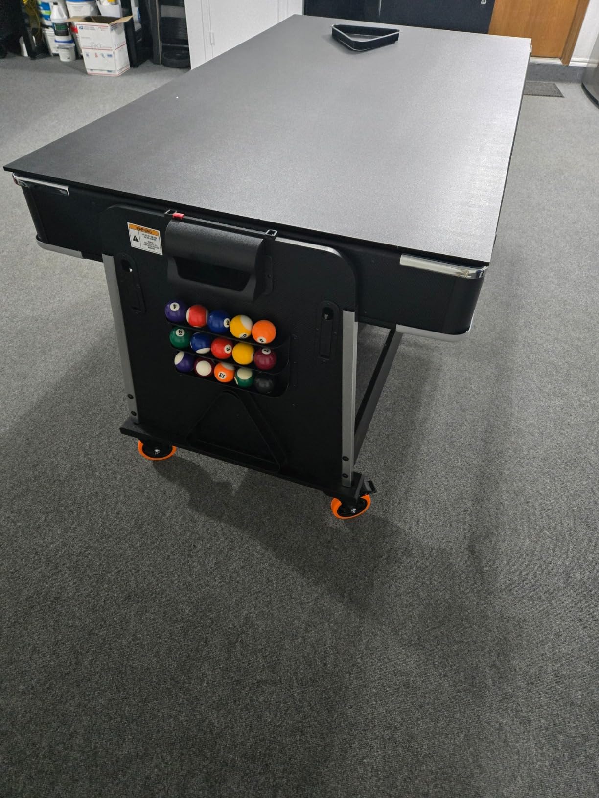 RACK Triad 7-Foot 3-in-1 Multi-Game Swivel Table - Billiards/Pool, Table Tennis & Air Hockey customer photo 1