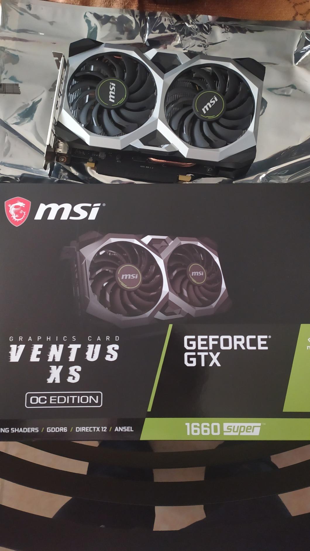 MSI Gaming GeForce GTX 1660 Super 192-bit HDMI/DP 6GB GDRR6 HDCP Support DirectX 12 Dual Fan VR Ready OC Graphics Card (GTX 1660 Super Ventus XS OC) customer photo 2