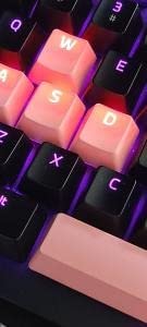 Razer Doubleshot PBT Keycap Set for Mechanical & Optical Keyboards, Pink | Compatible with Standard 104/105 US & UK layouts, Oil-Resistant, Extra-Thick Key Walls, Backlight Compatible & Fade-Resistant customer photo 1