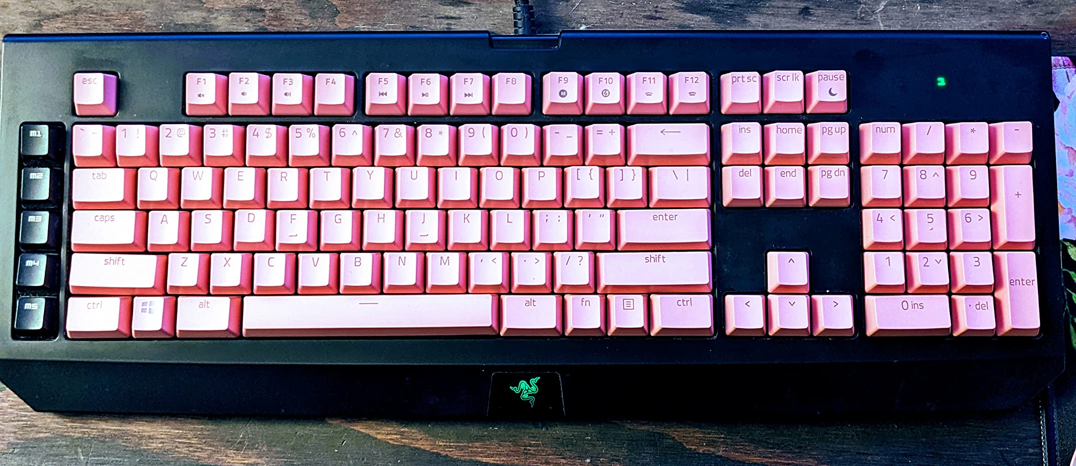 Razer Doubleshot PBT Keycap Set for Mechanical & Optical Keyboards, Pink | Compatible with Standard 104/105 US & UK layouts, Oil-Resistant, Extra-Thick Key Walls, Backlight Compatible & Fade-Resistant customer photo 2