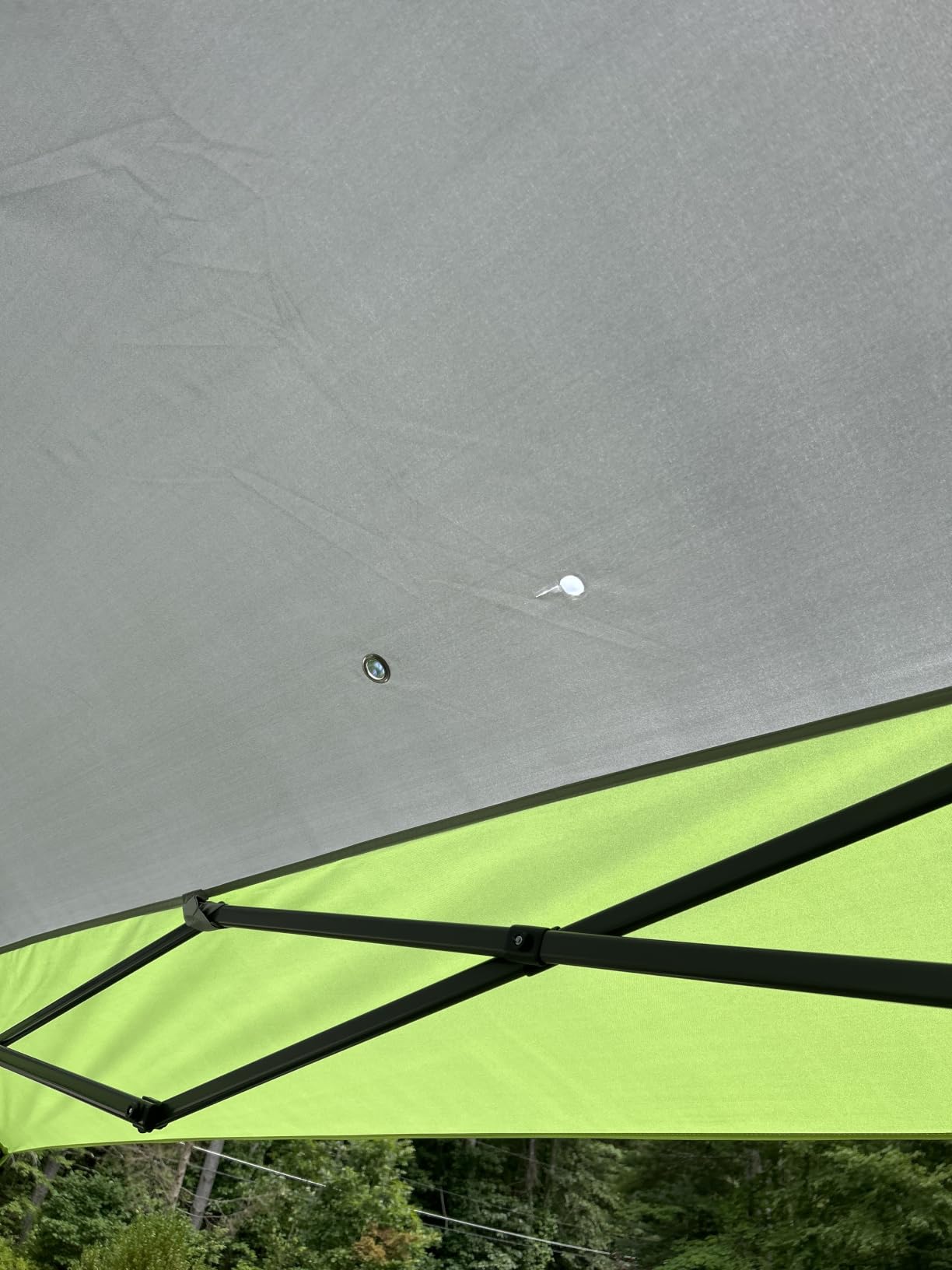 EAGLE PEAK 13x13 Pop Up Canopy Tent, Auto Extended Eaves, Gray | Easy Setup, Heavy Duty Outdoor Canopy Tent, Pop Up Gazebo for Backyard, Patio, Camping & Parties, Wheeled Carry Bag, UPF 50+ customer photo 1
