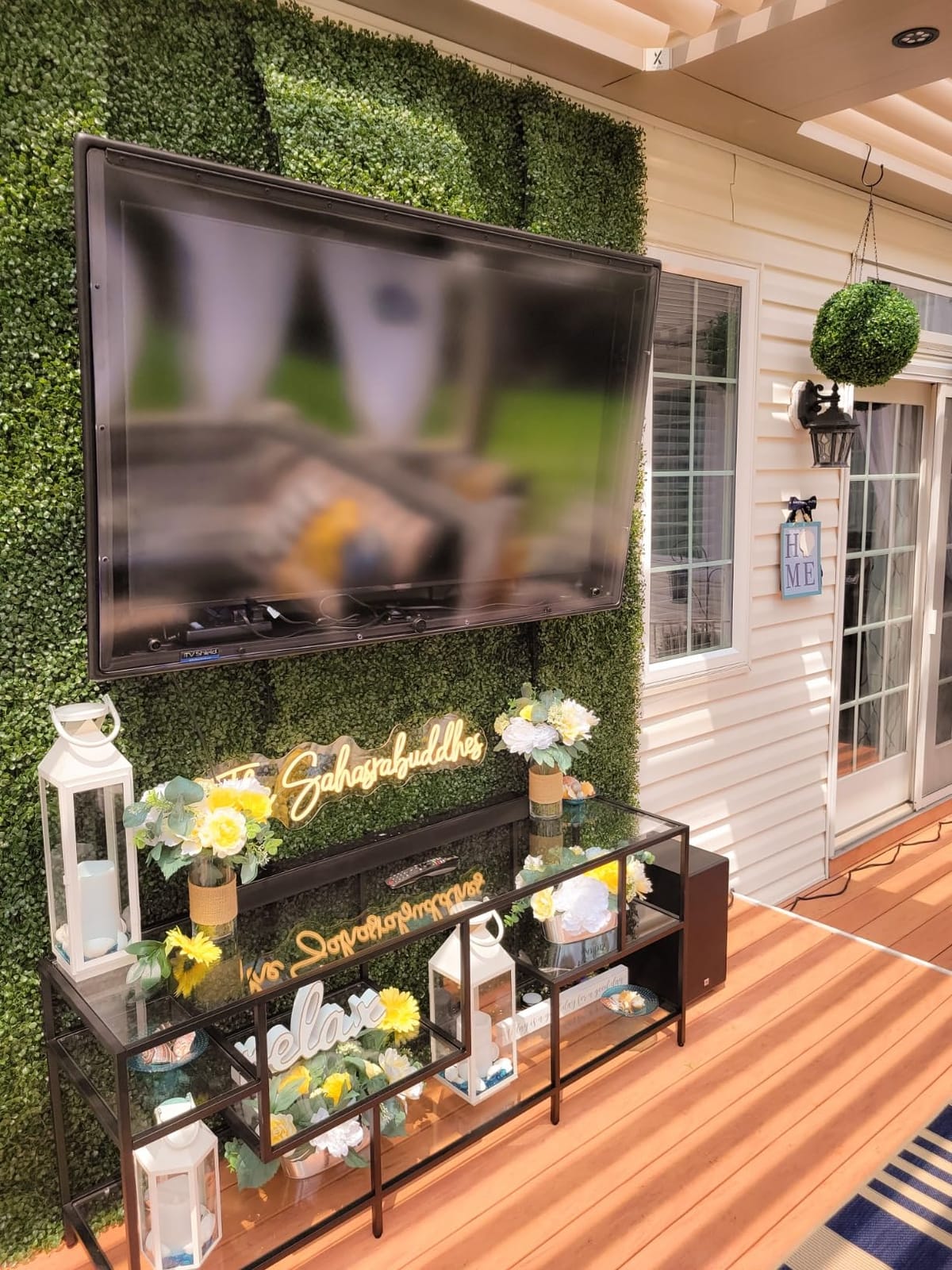 The TV Shield 52-55 Inch Outdoor TV Enclosure - Weatherproof TV Cabinet | Made in the USA | 3-Year Warranty | Weatherproof | Anti-Theft | Shatterproof | All-Season Enclosure | Lockable customer photo 1